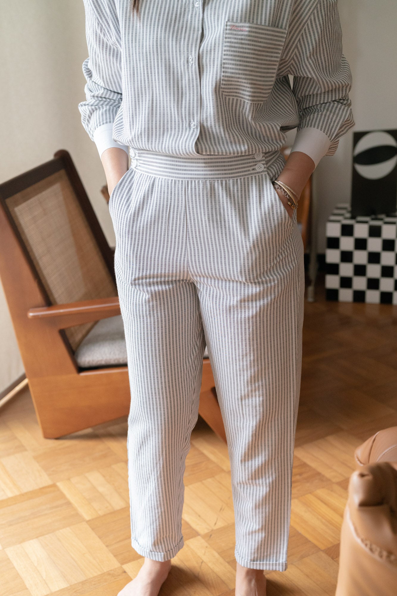 Jane Grey Stripe Co Ords Set (Size S/M)