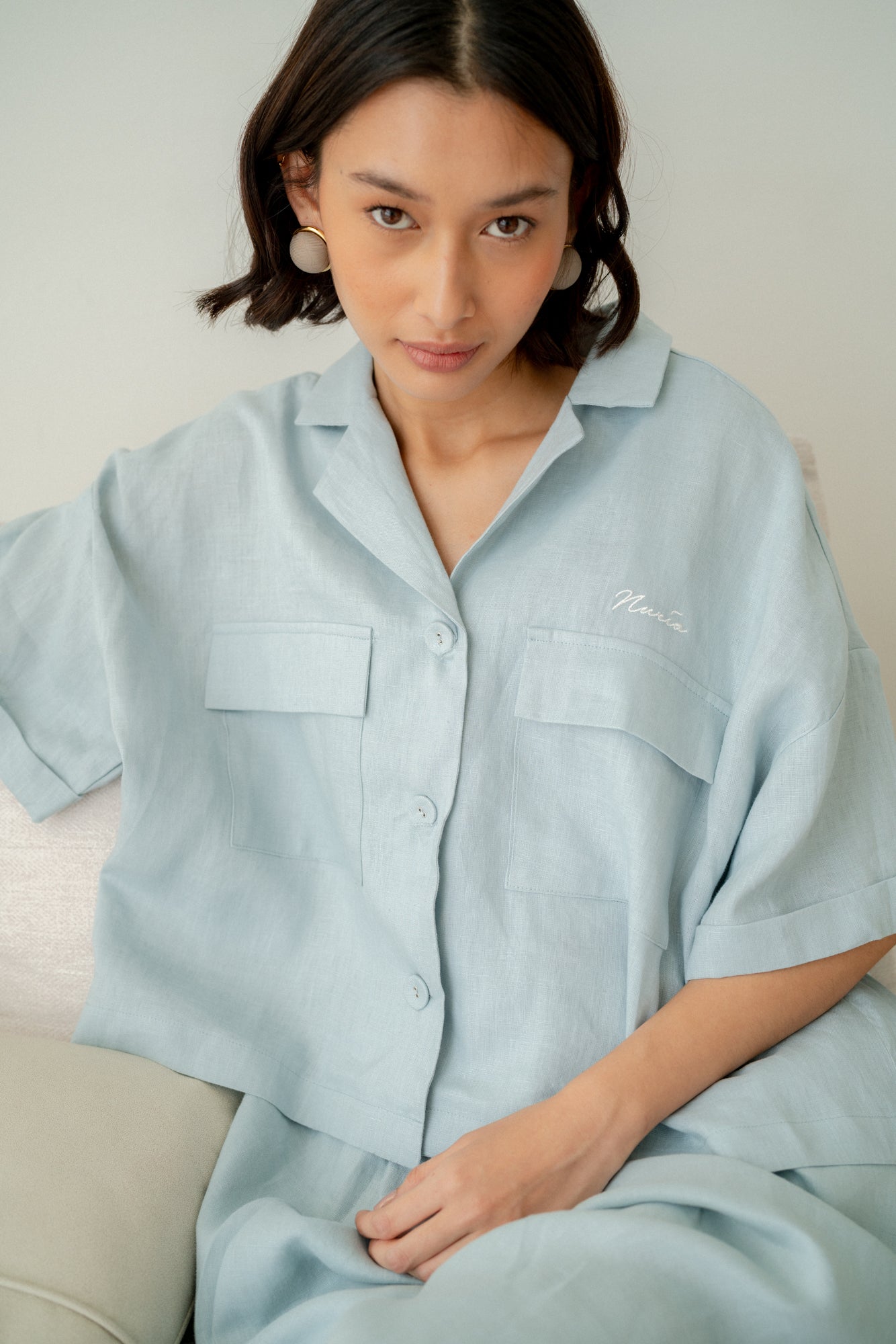 Rossa Short Sleeve Shirt Blue