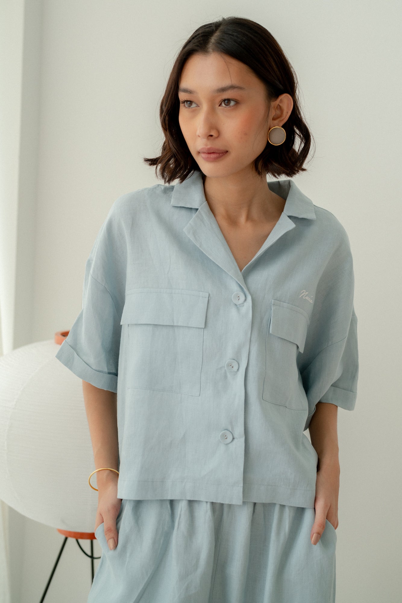 Rossa Short Sleeve Shirt Blue