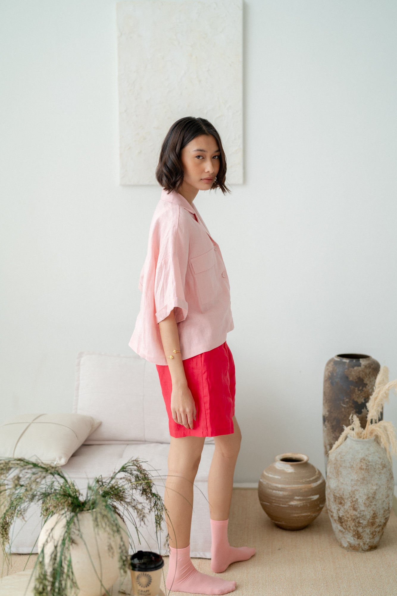 Rossa Short Sleeve Shirt Pink
