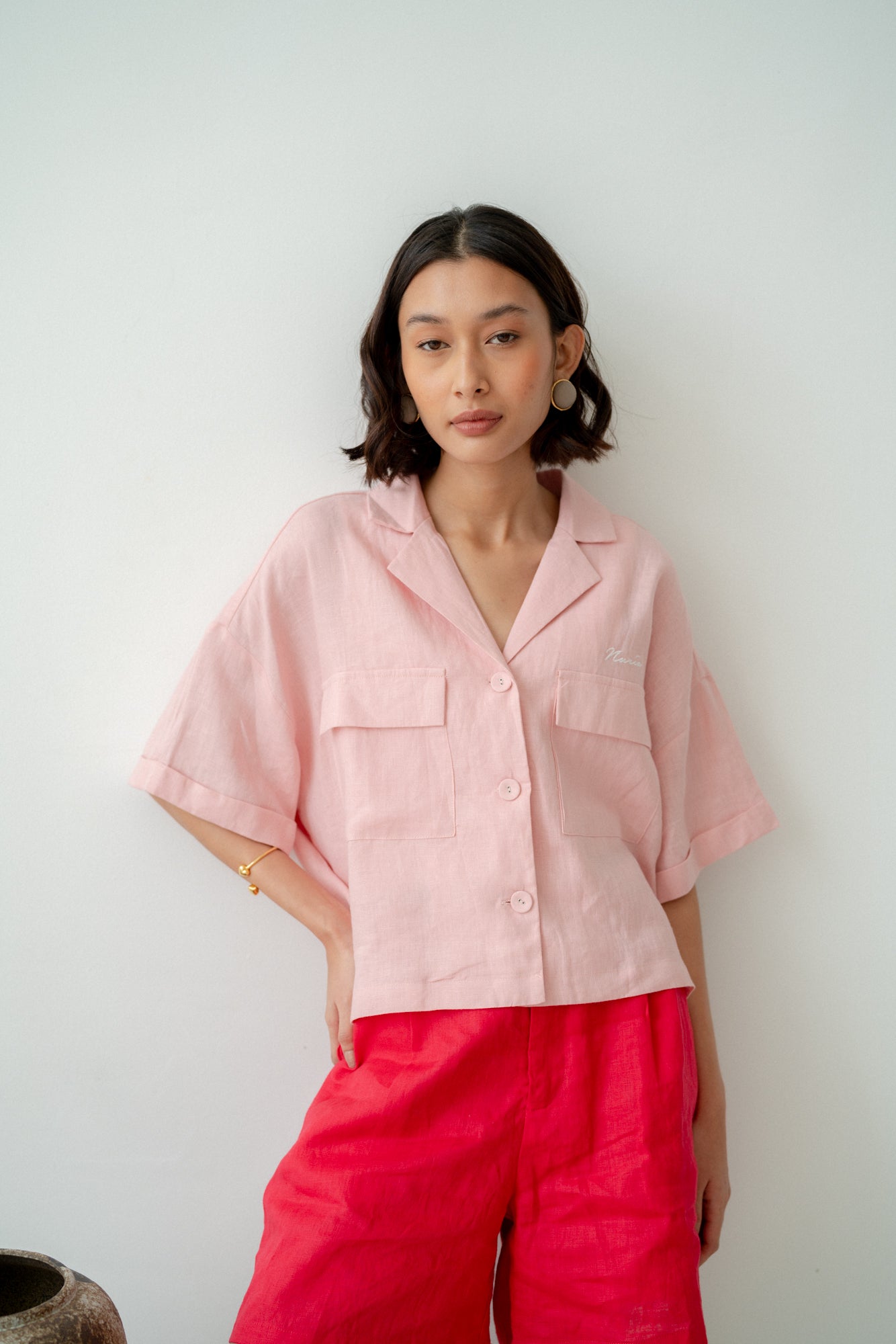 Rossa Short Sleeve Shirt Pink