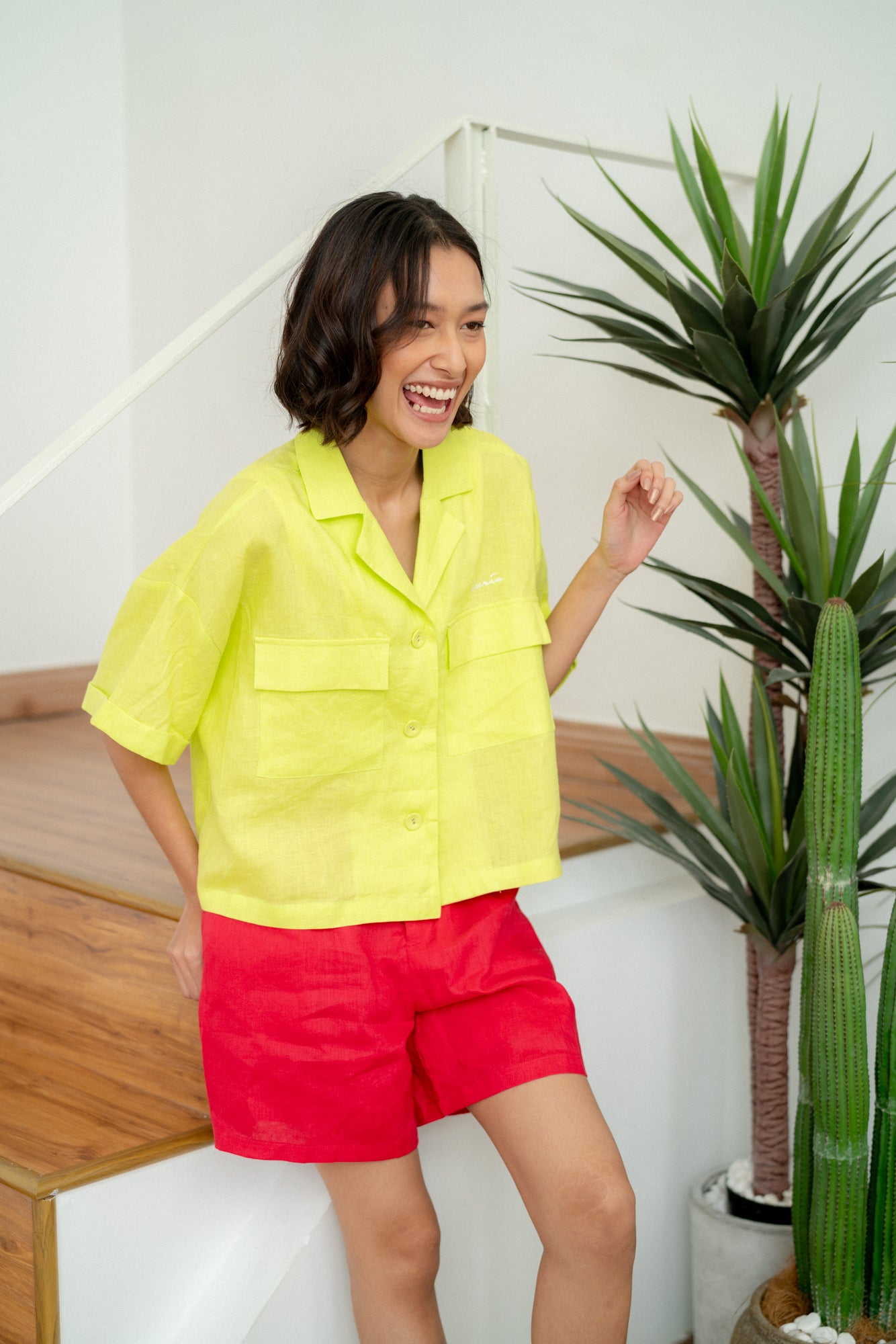 Rossa Short Sleeve Shirt Neon