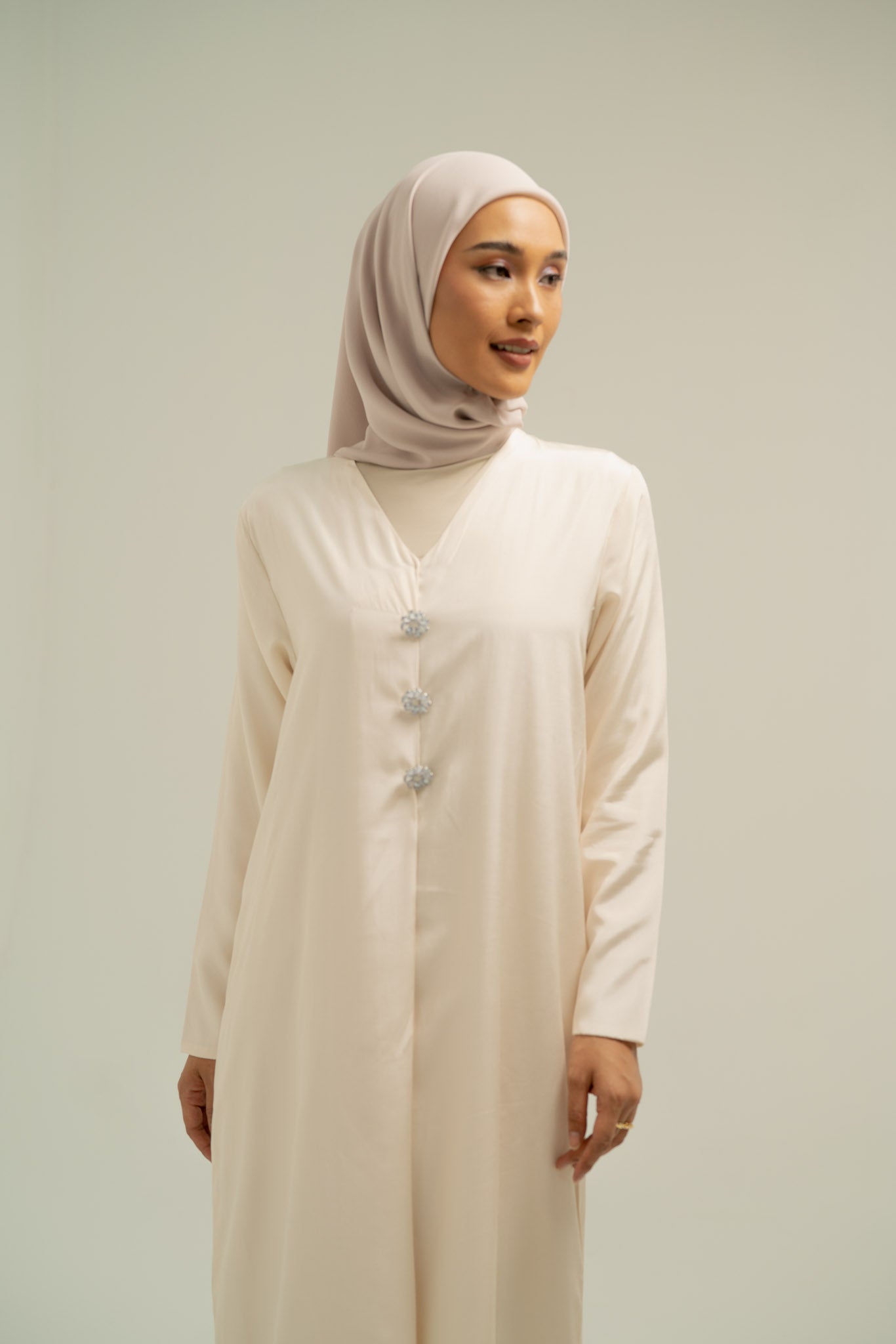 Maya Long Kebaya Top in Gold
