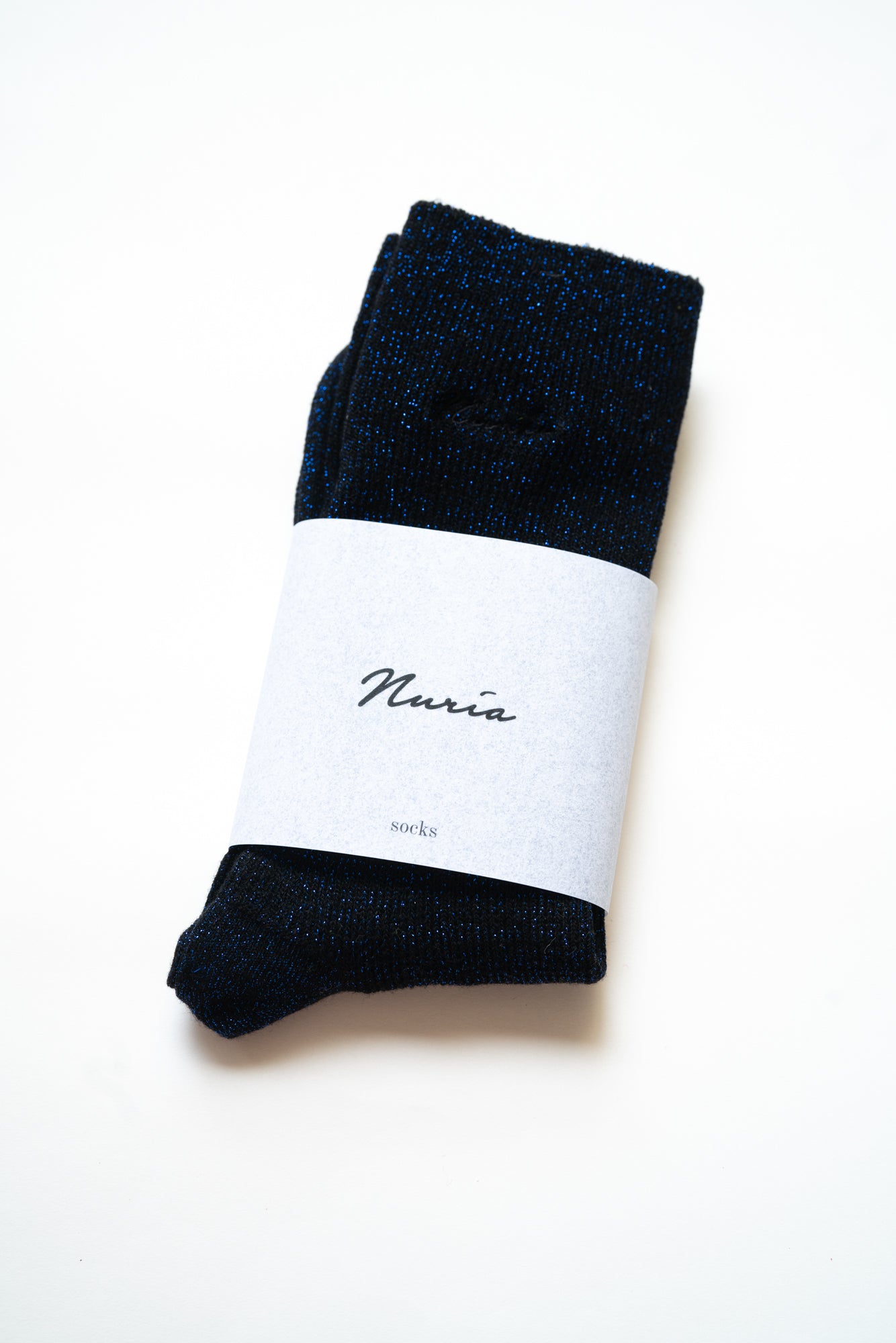Blue Glitter Socks
