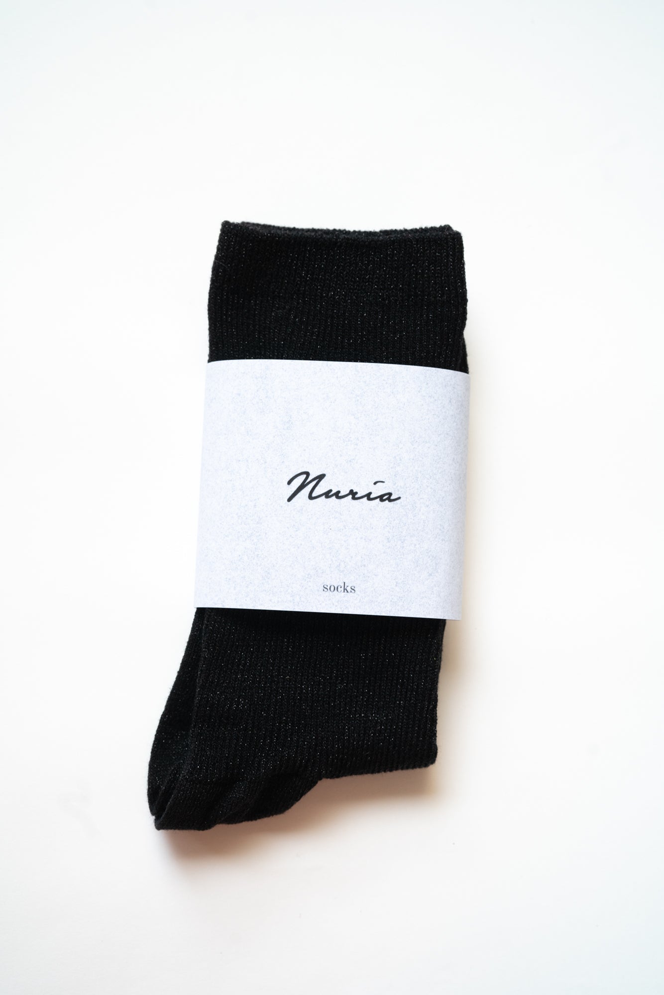 Black Glitter Socks