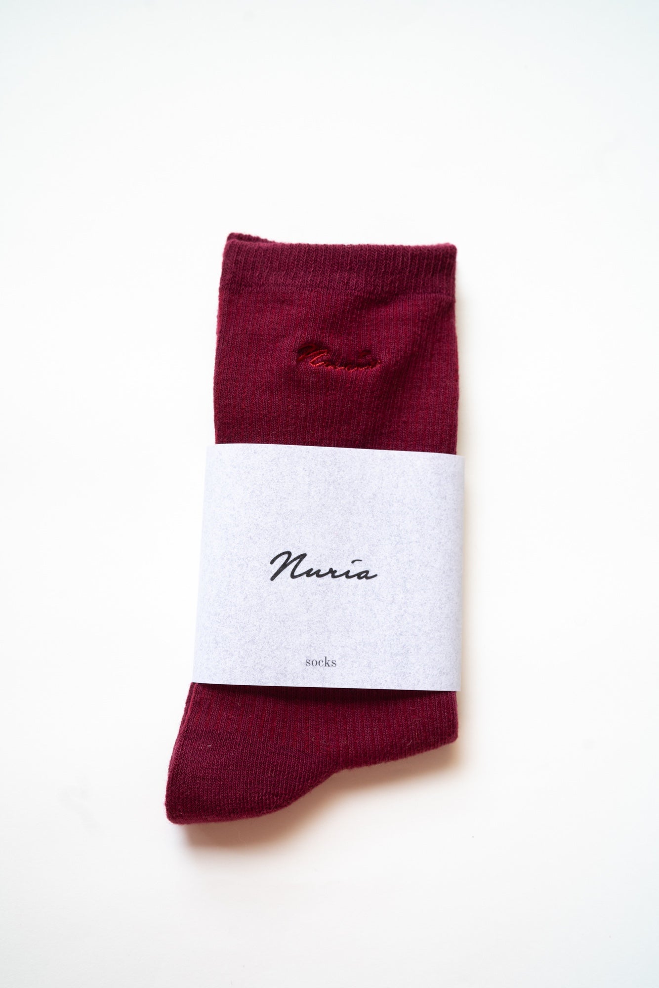 Socks in Burgundy