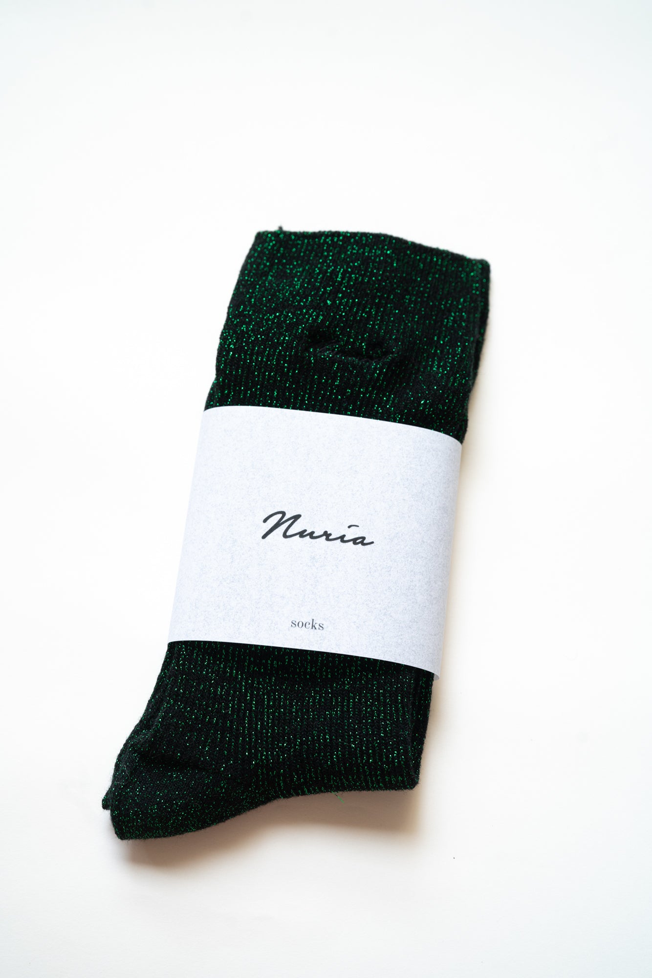 Green Glitter Socks