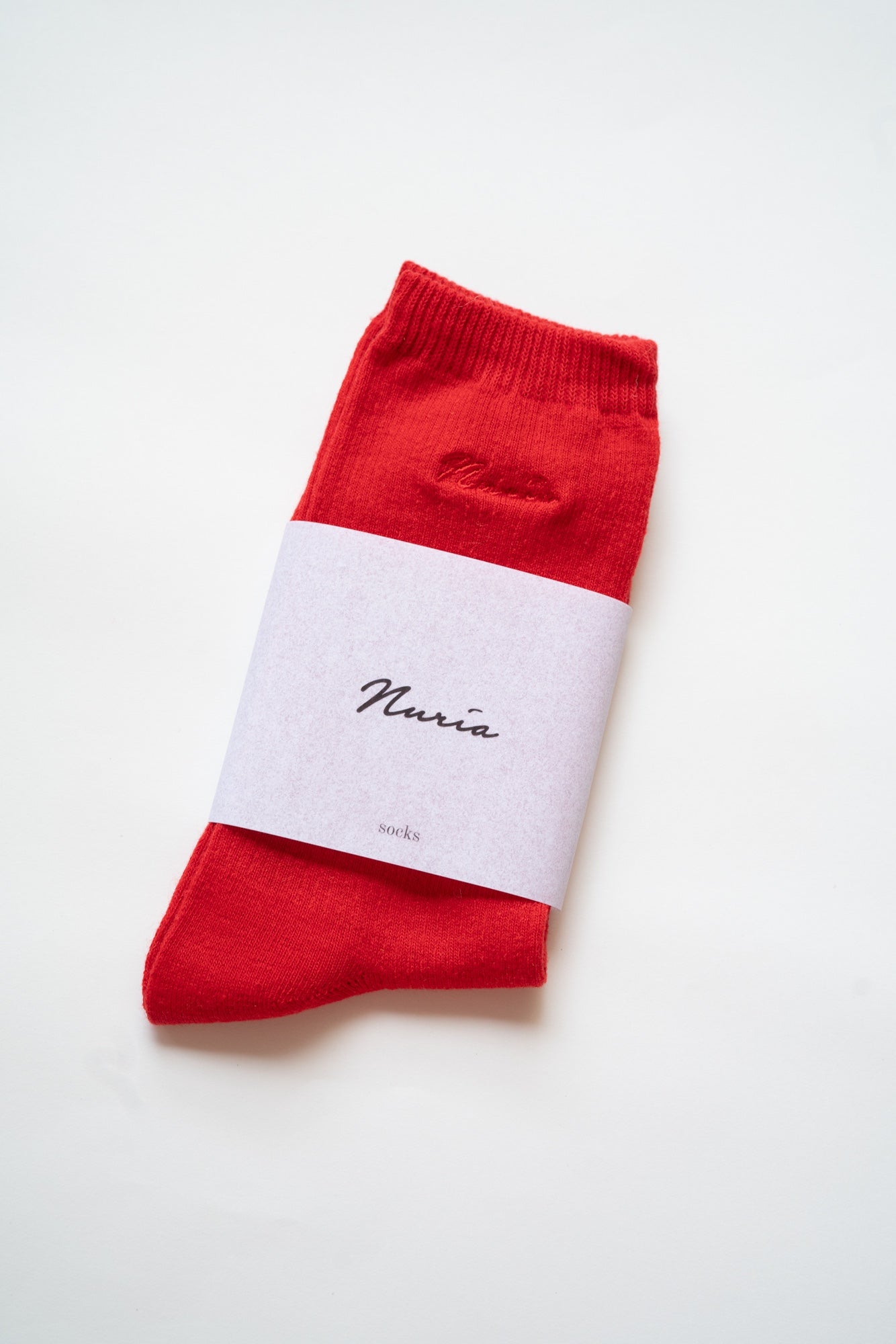 Socks in Bright Red