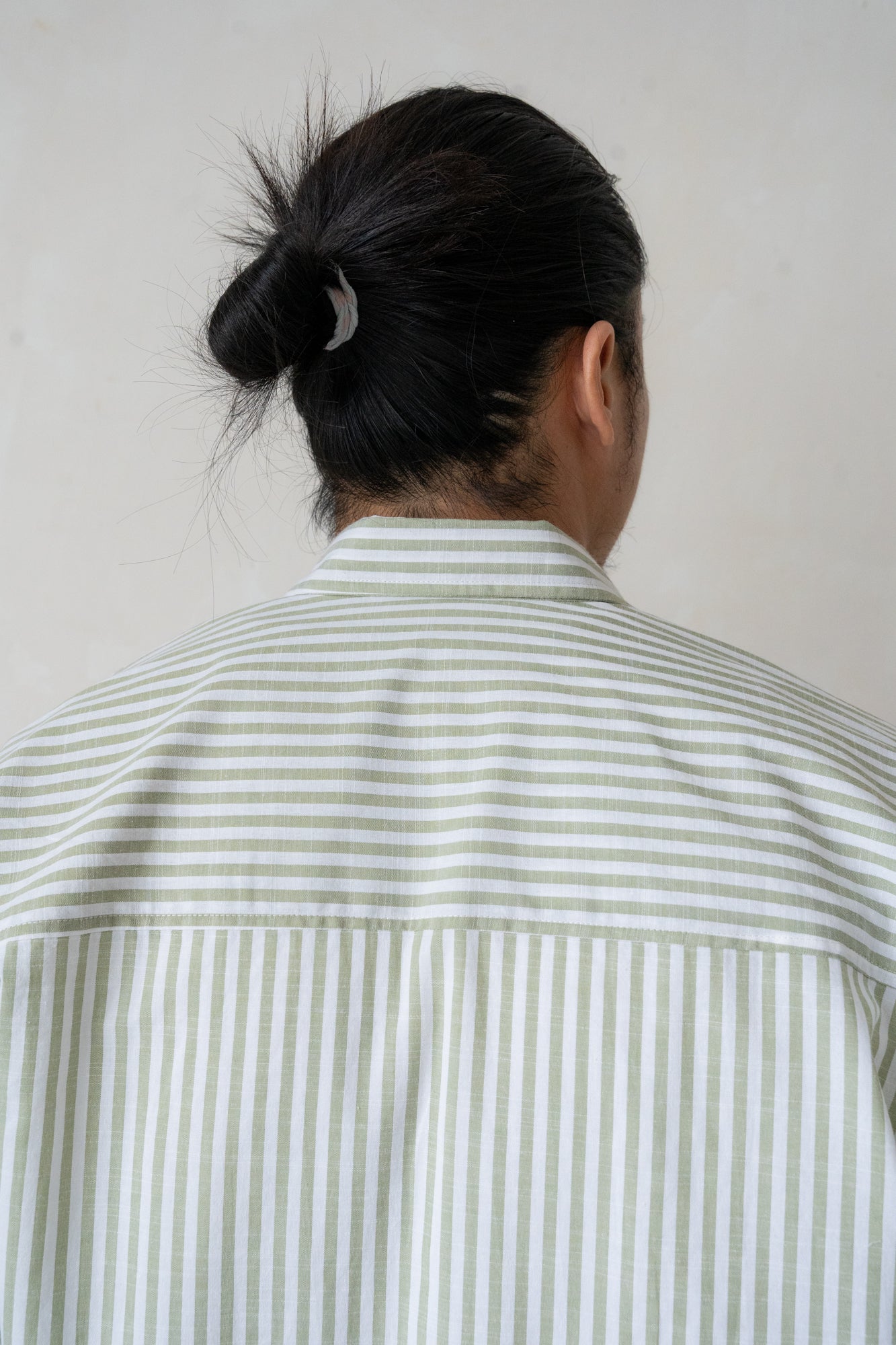 Will Boxy Striped Shirt in Sage