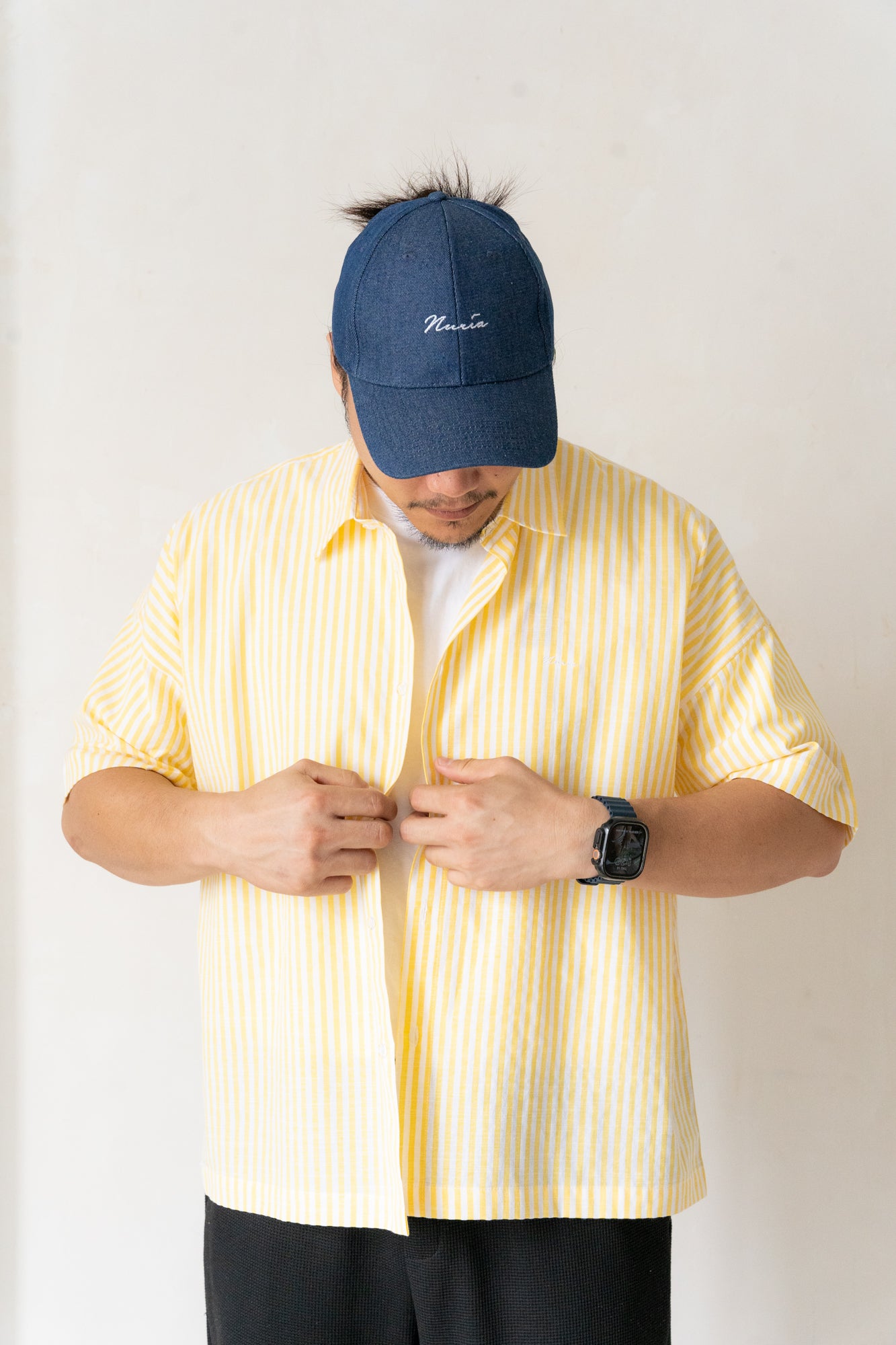 Will Boxy Striped Shirt in Yellow
