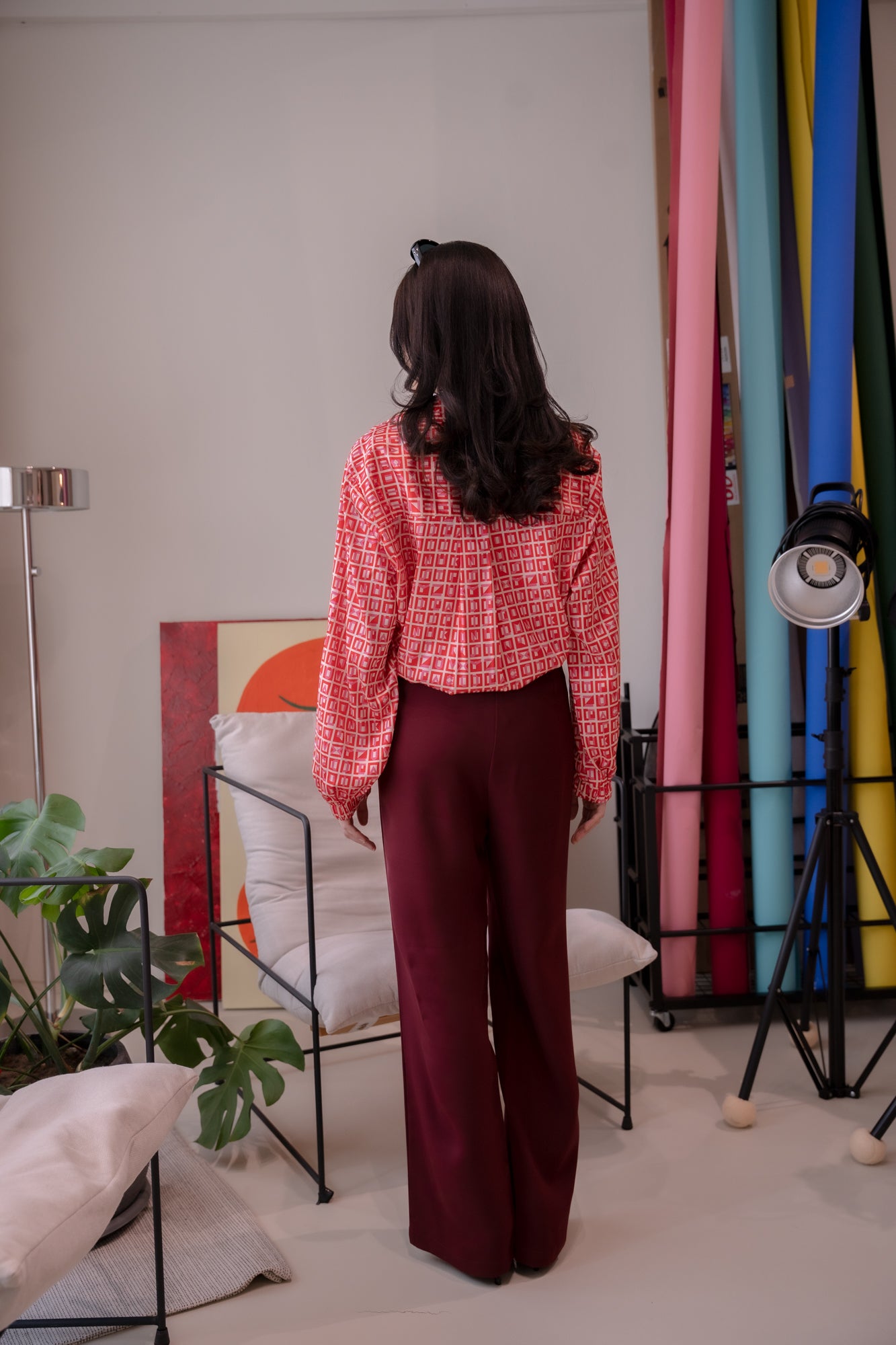 Jackie Pants in Maroon