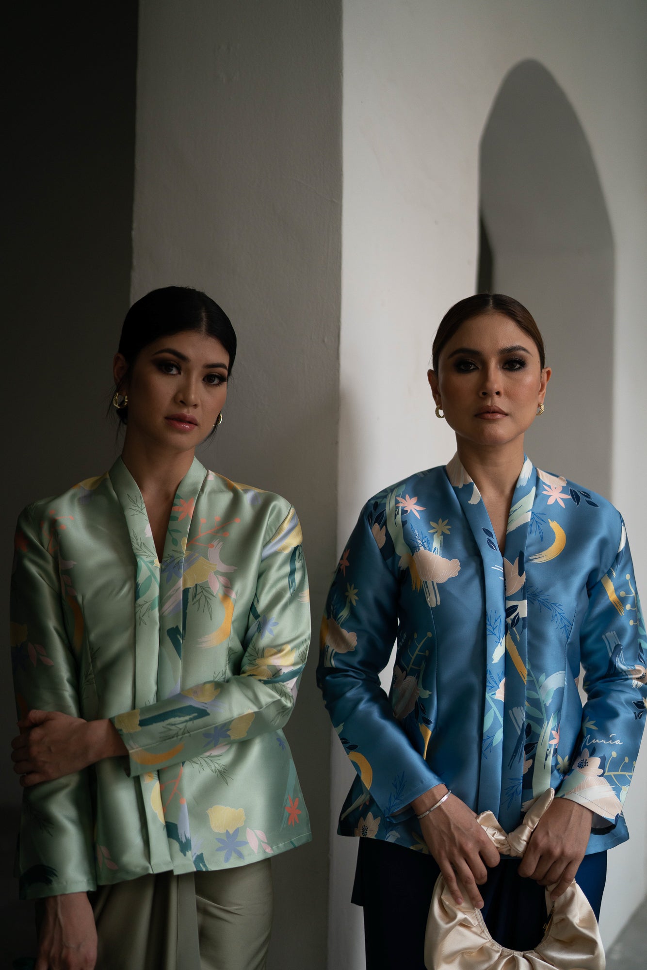 Permata Top in Dusty Green