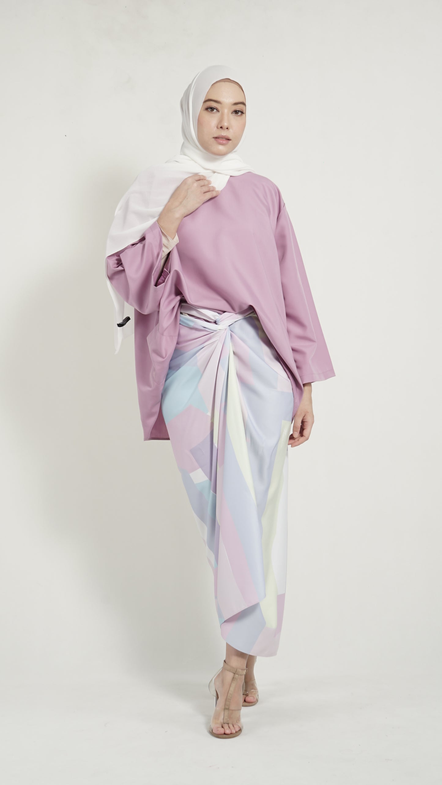 Pareo Pastel Purple Geometry
