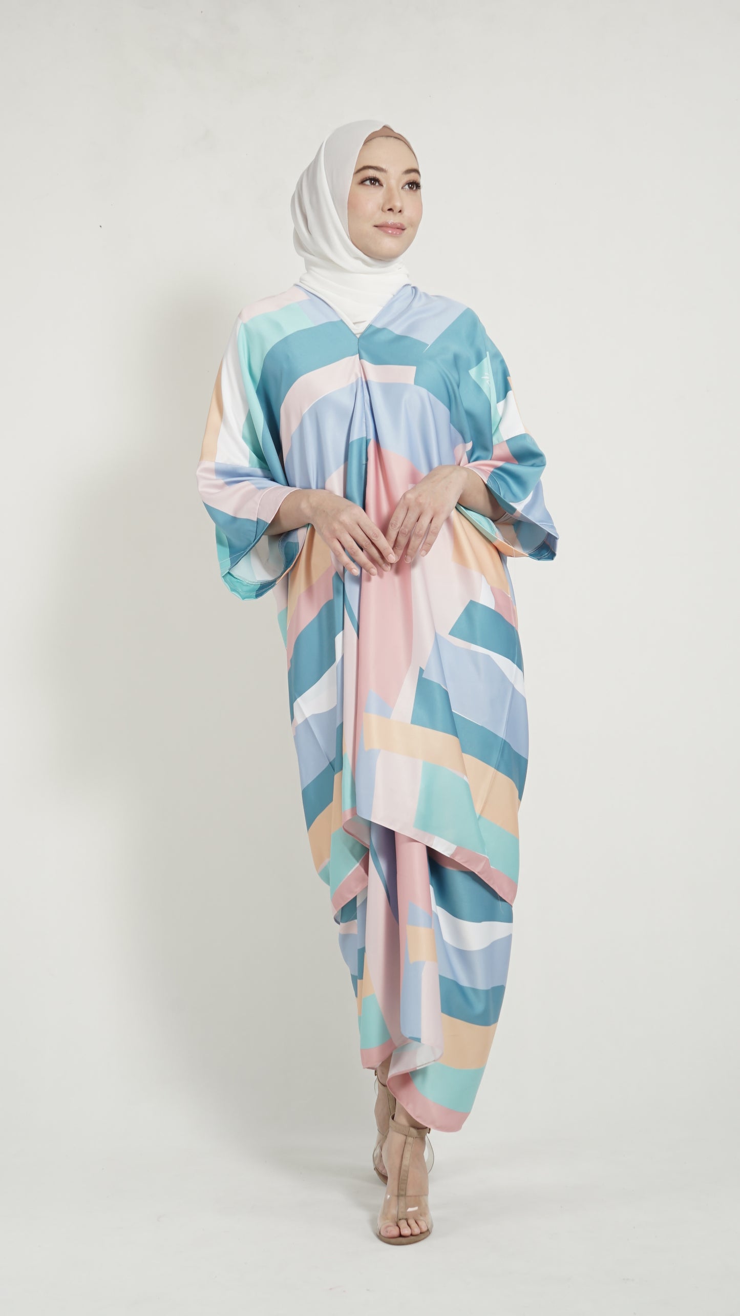 Ayana Top Turquoise Geometry