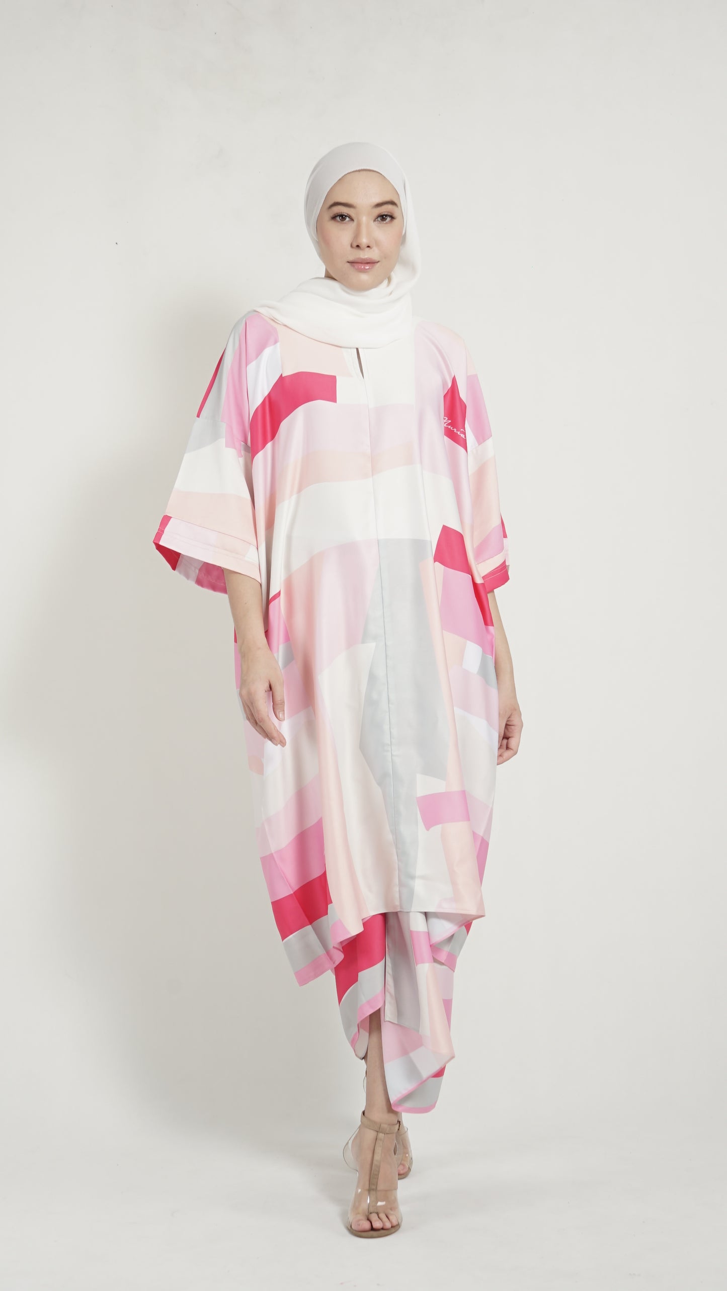 Kirana Top Pink Fuschia Geometry