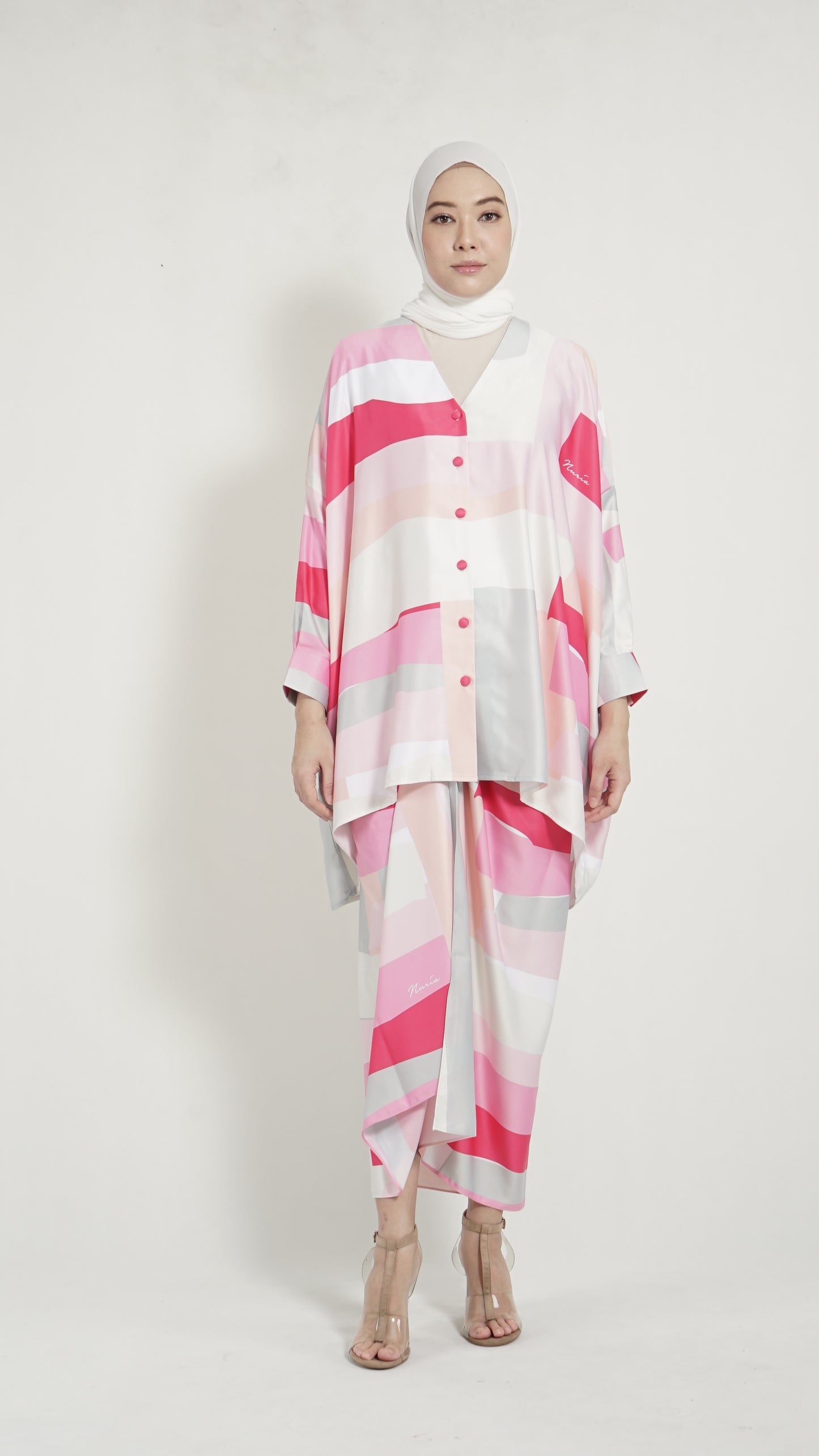 Pareo Pink Fuschia Geometry