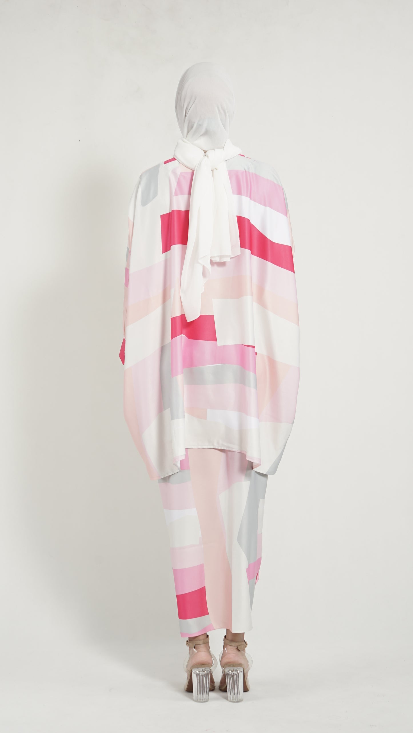 Alessia top Pink Fuschia Geometry