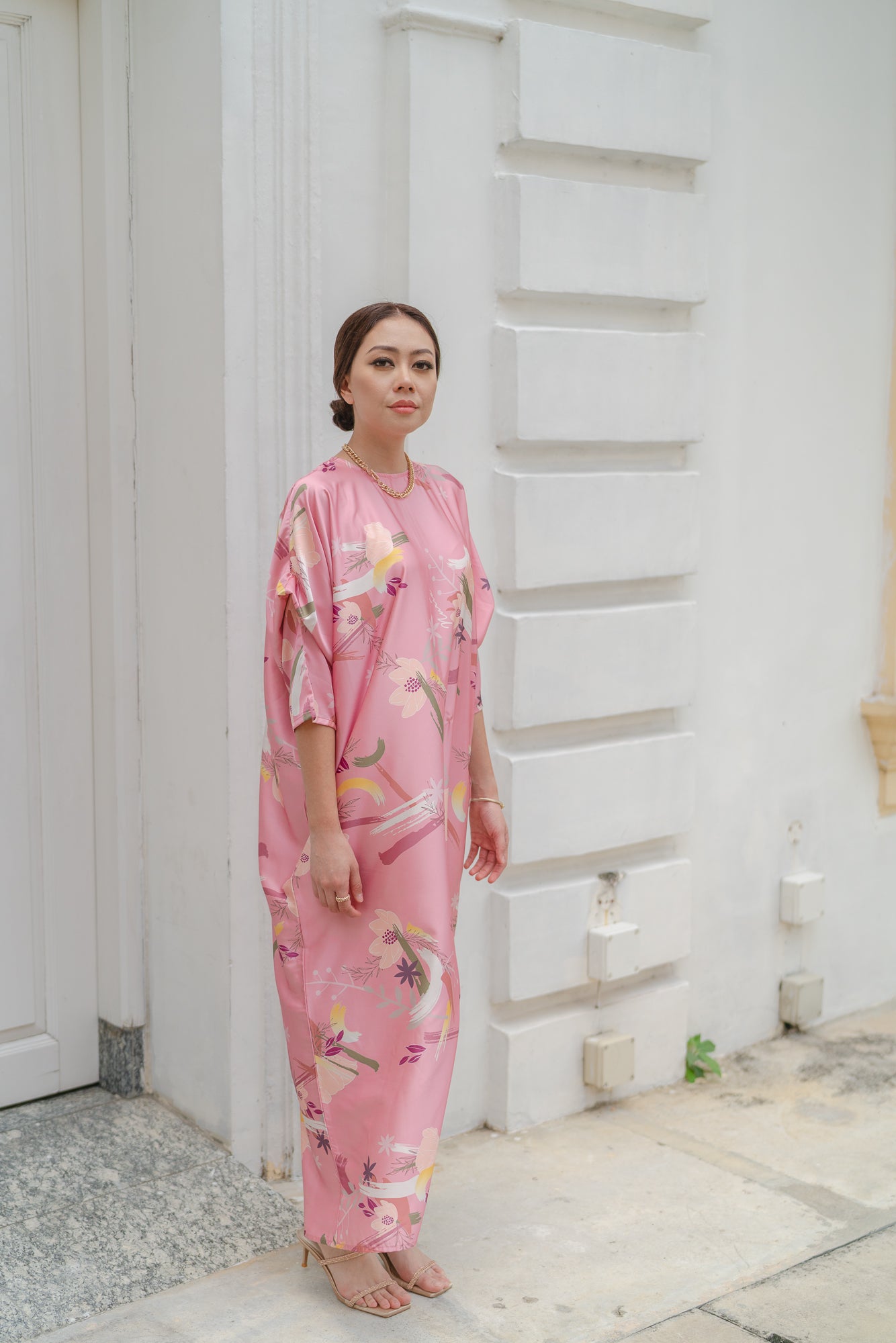 Ara Kaftan in Dusty Pink