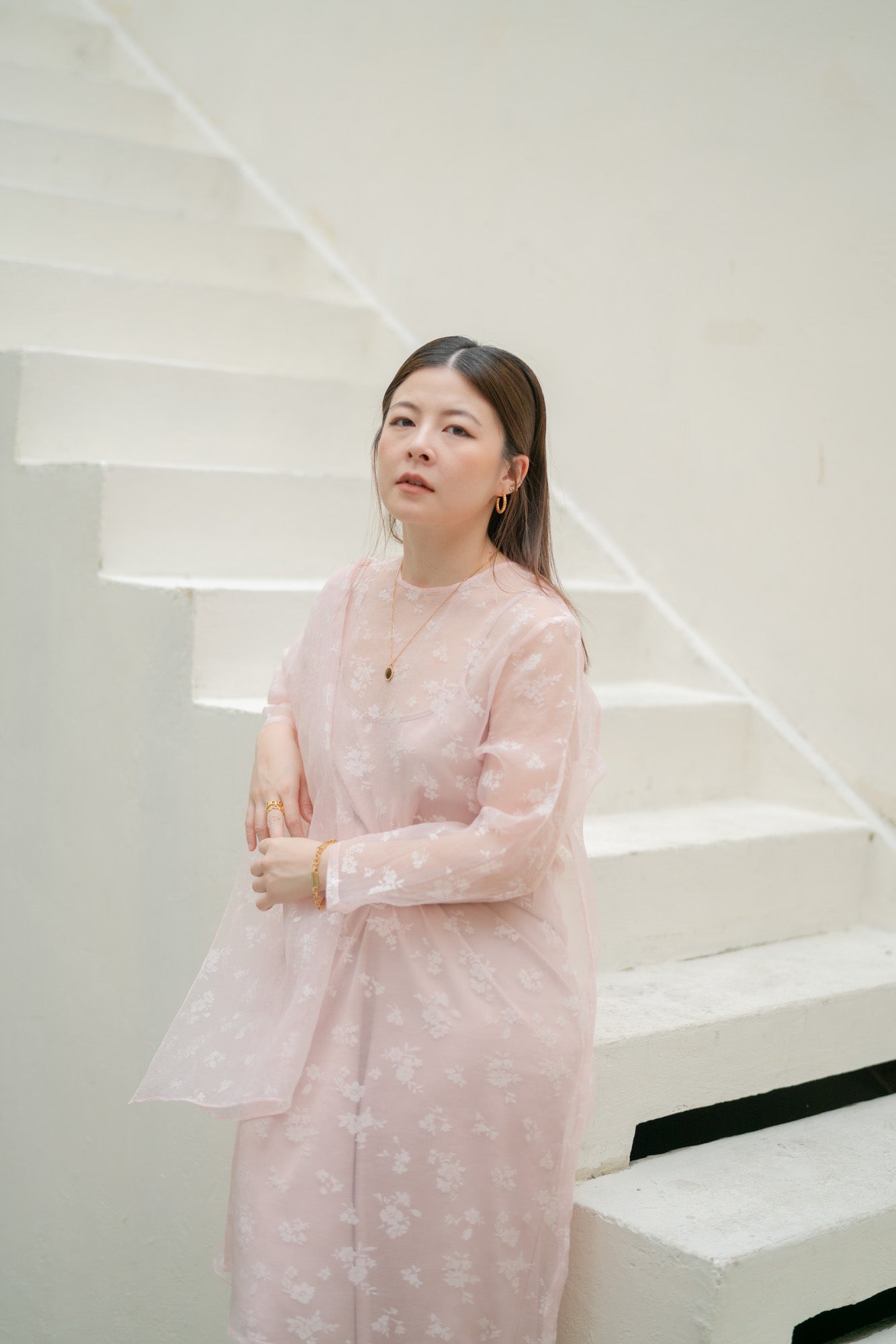 Maris Organza Set in Pink