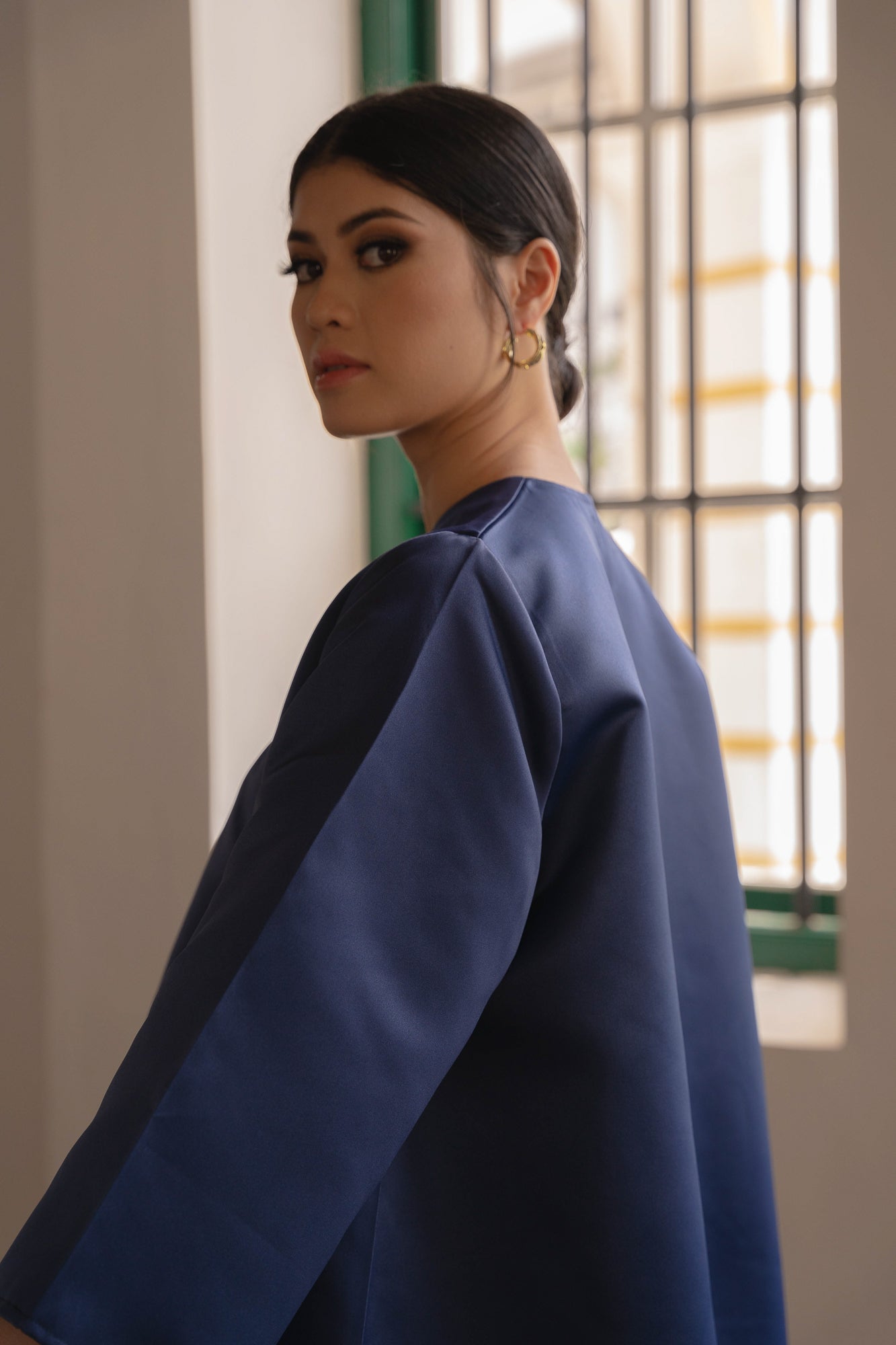 Murni Top in Deep Blue