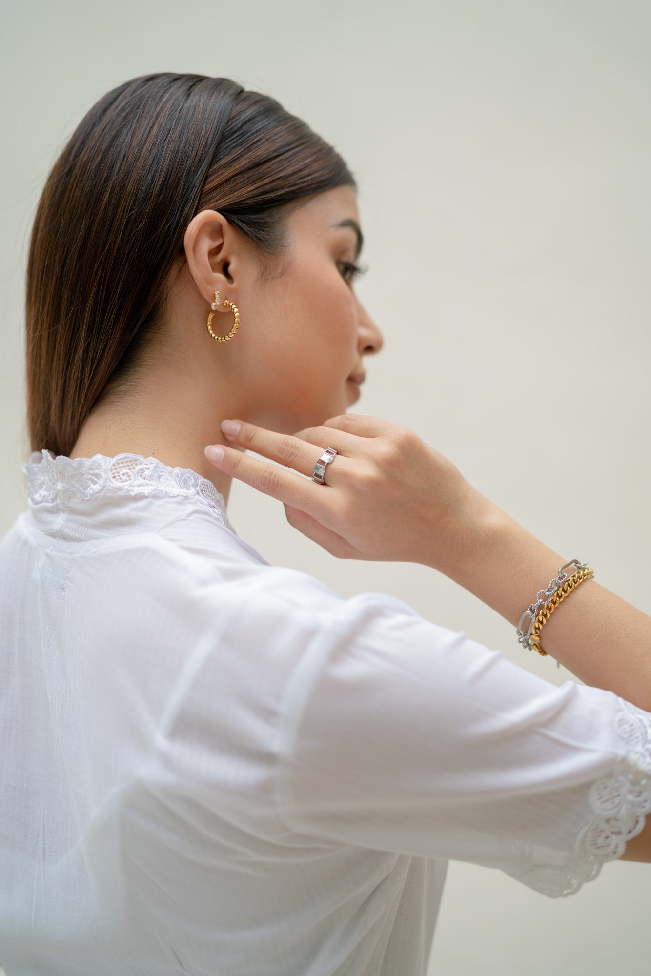Mira Bold Silver Ring