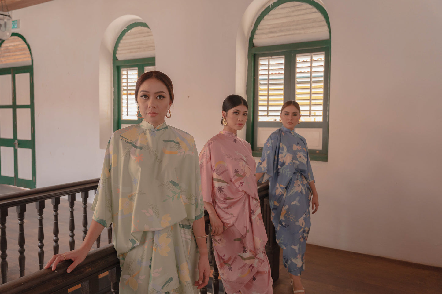 Alana Top in Dusty Blue