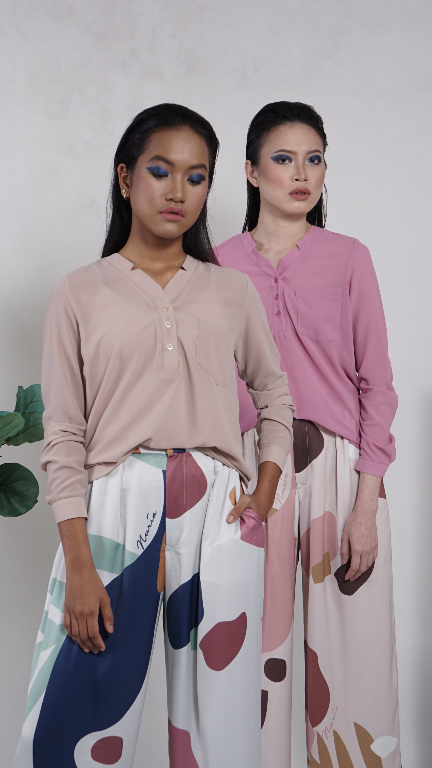 Ella Chiffon Top in Nude