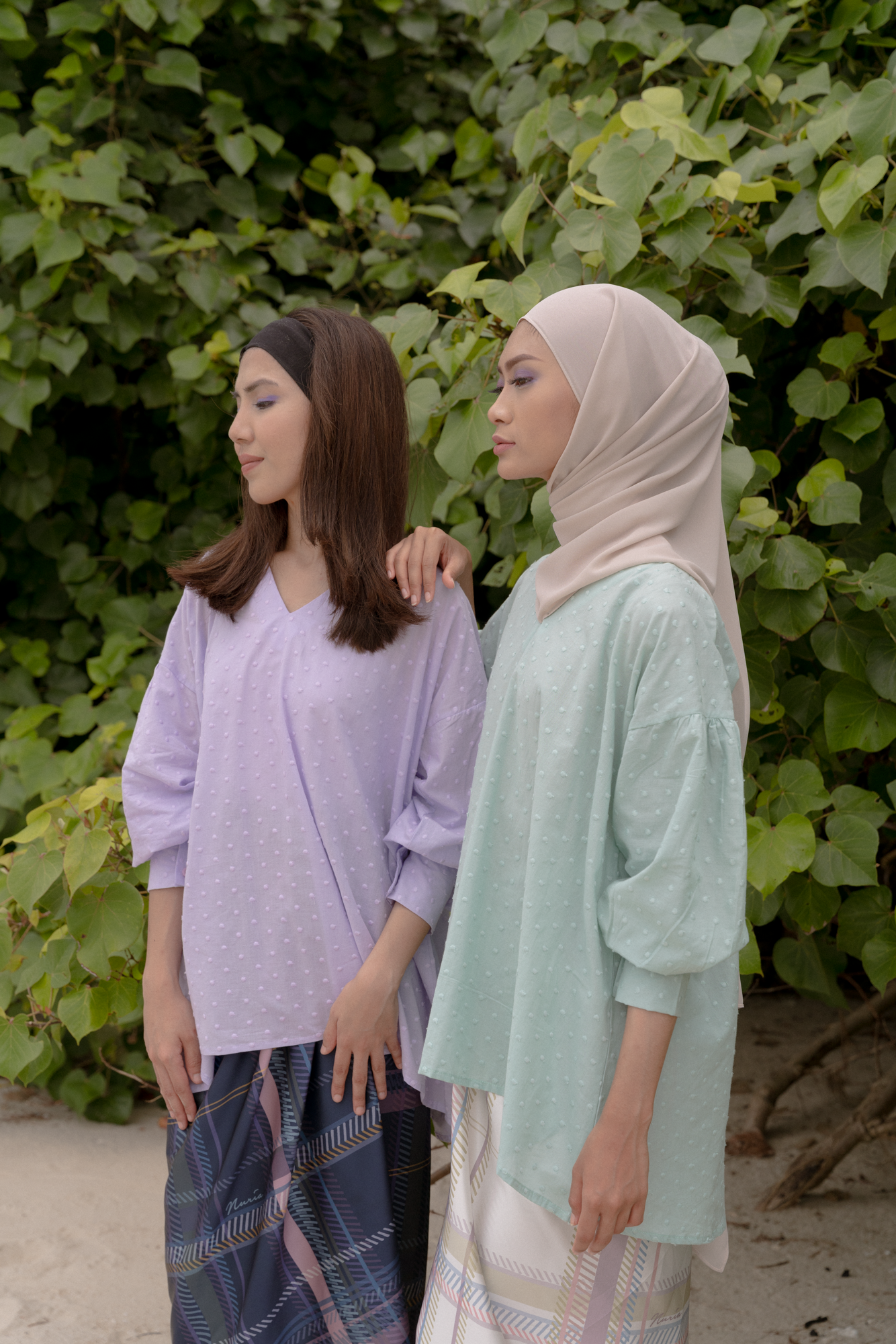 Sari Top in Lilac