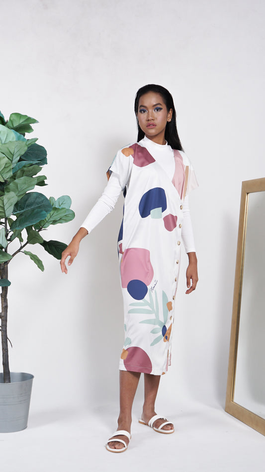 Ember Button Shift Dress