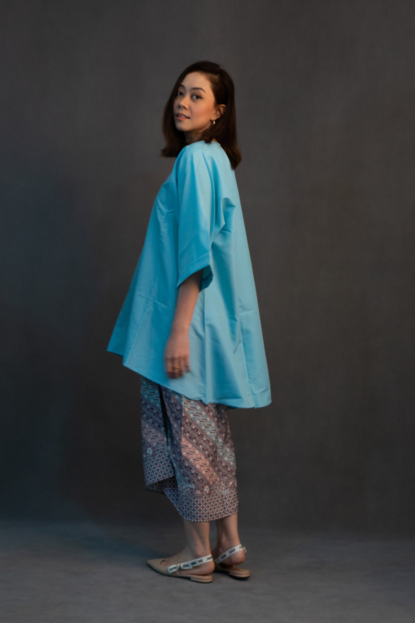 Kamelia in Cyan Blue (Top Only)