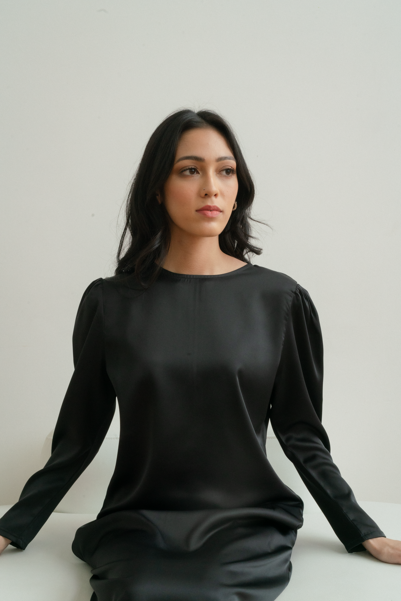 Leia Long Dress (Black)