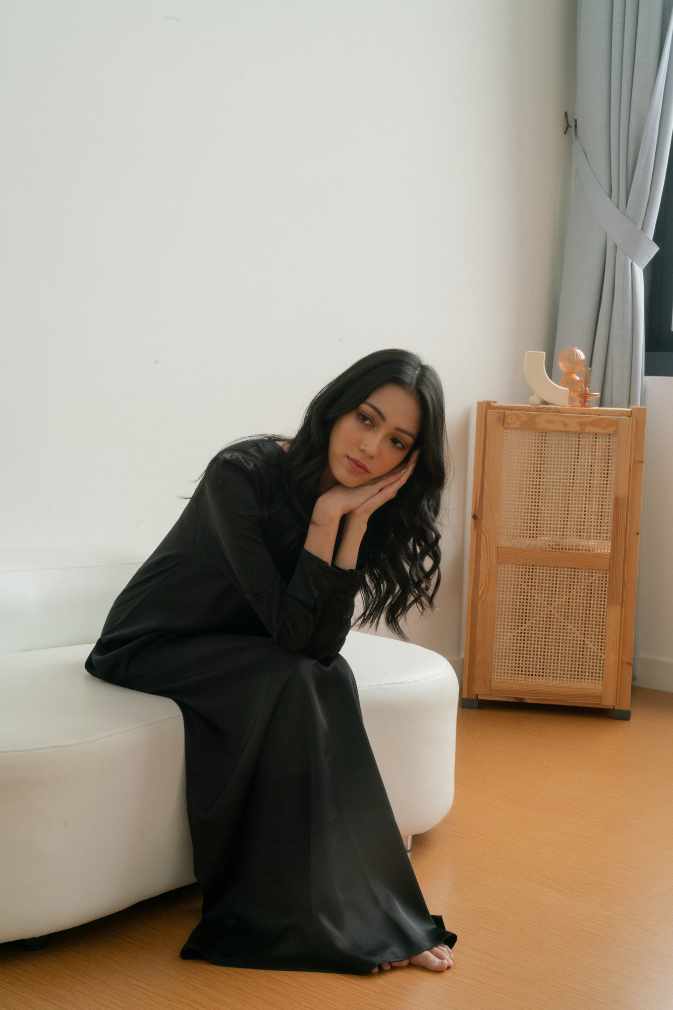 Leia Long Dress (Black)