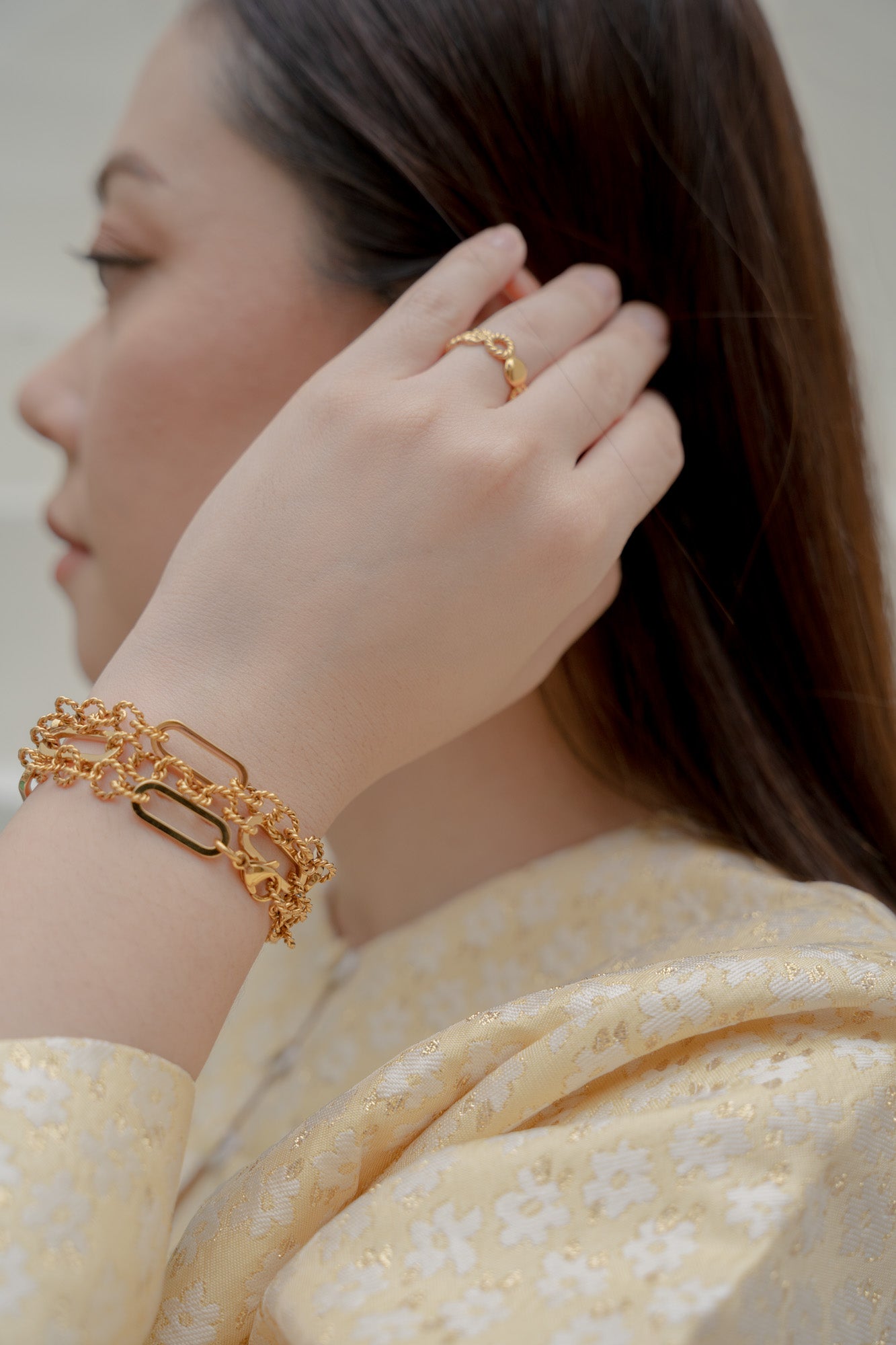 Dalia Gold Chain Link Bracelet