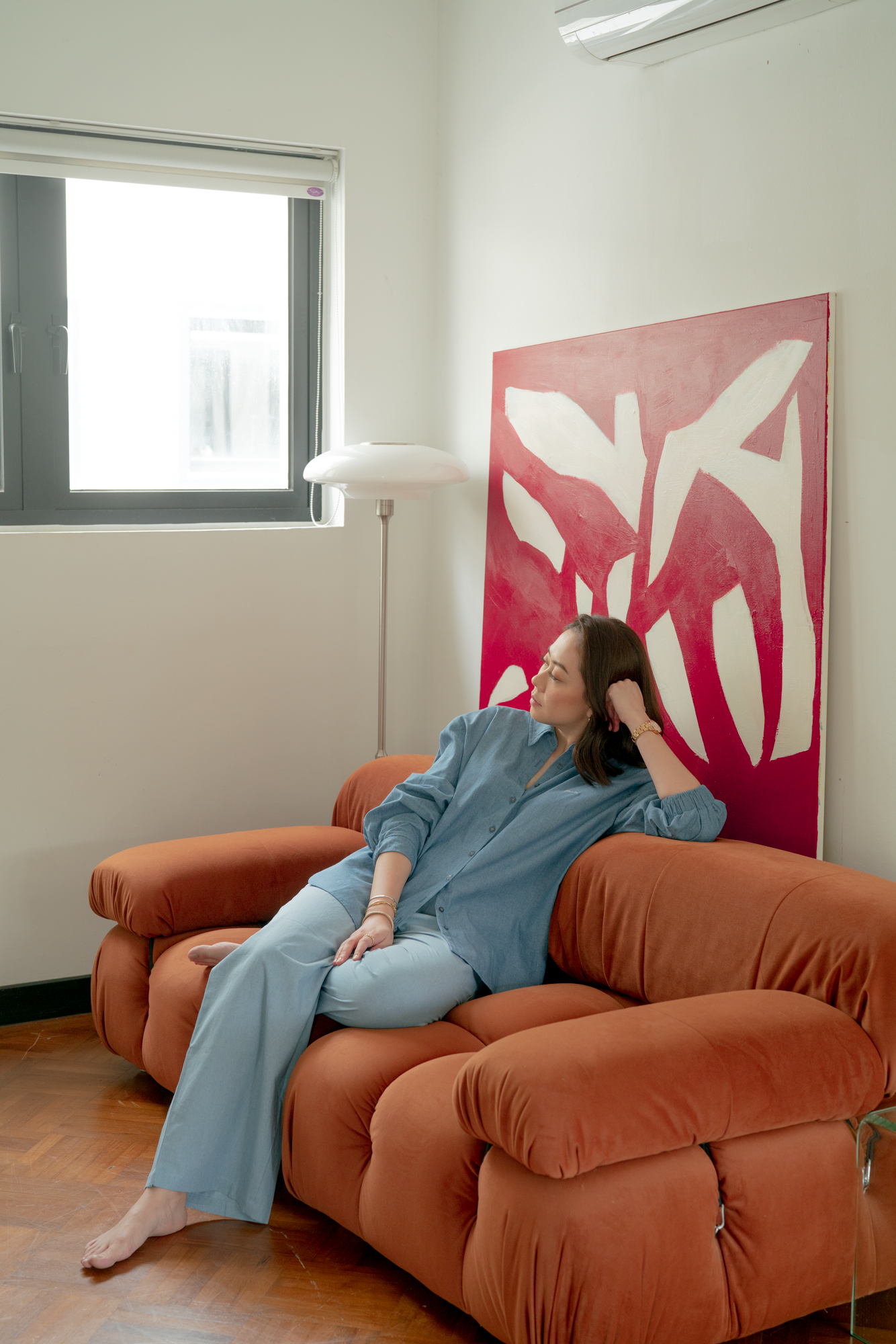 Rei Boyfriend Shirt in Dark Denim