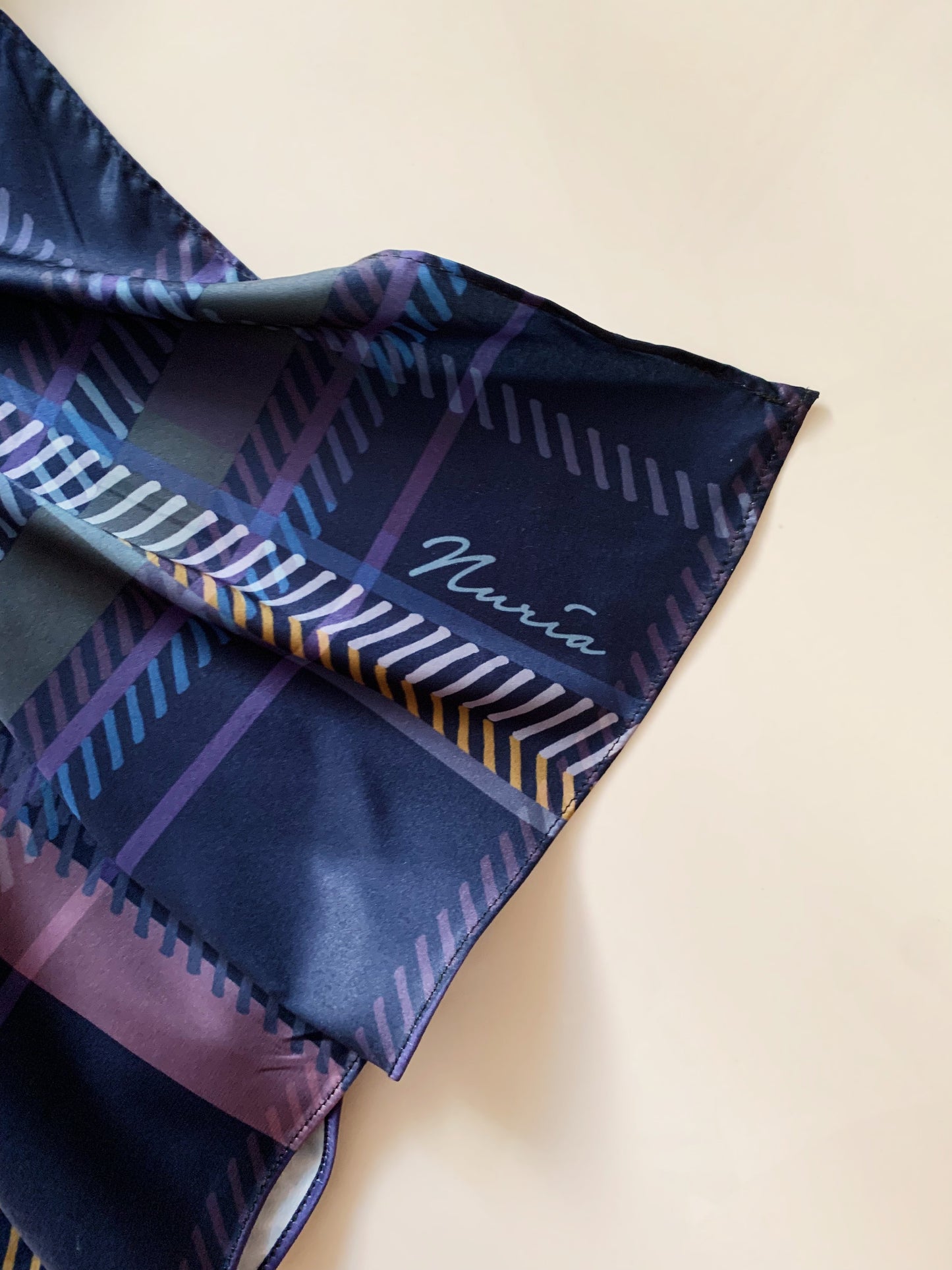 Mariam Skirt in Navy Blue / Purple