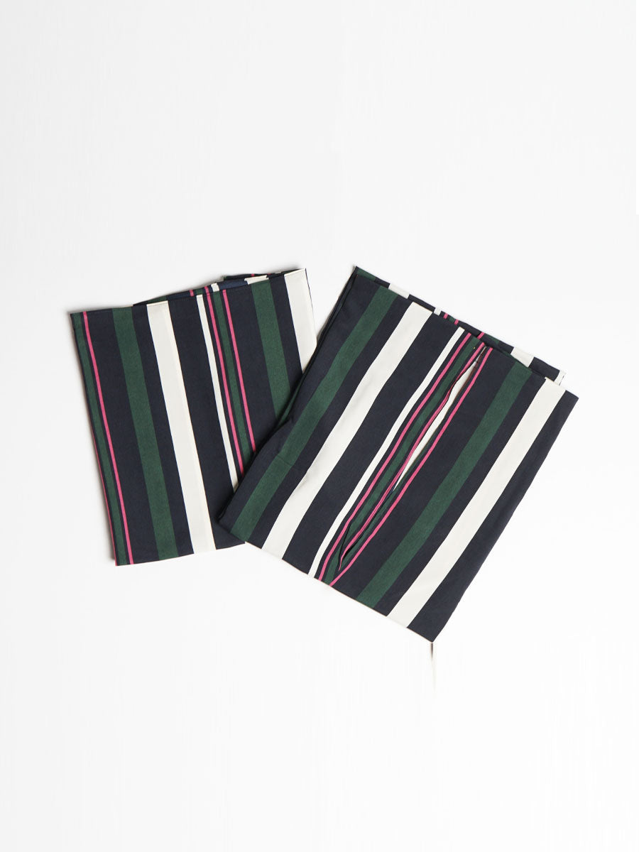 Lumière Pink & Green Stripes