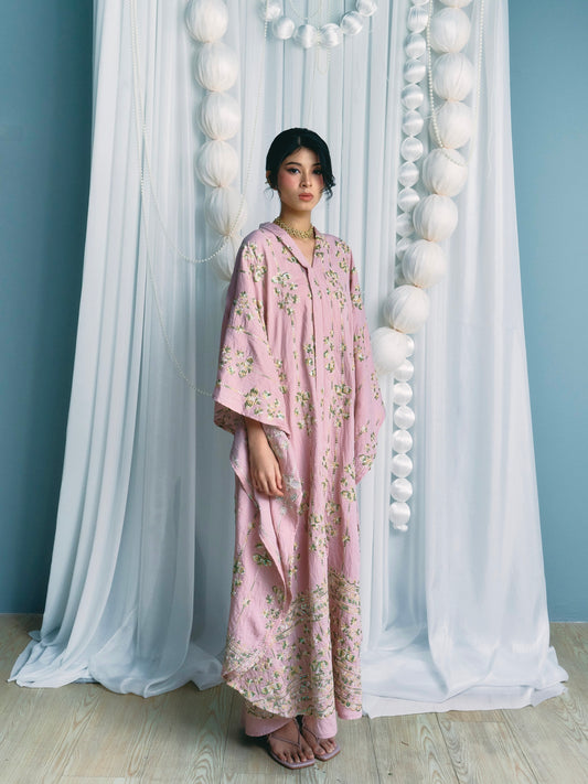 ARYA Beaded Kafaya in Pink