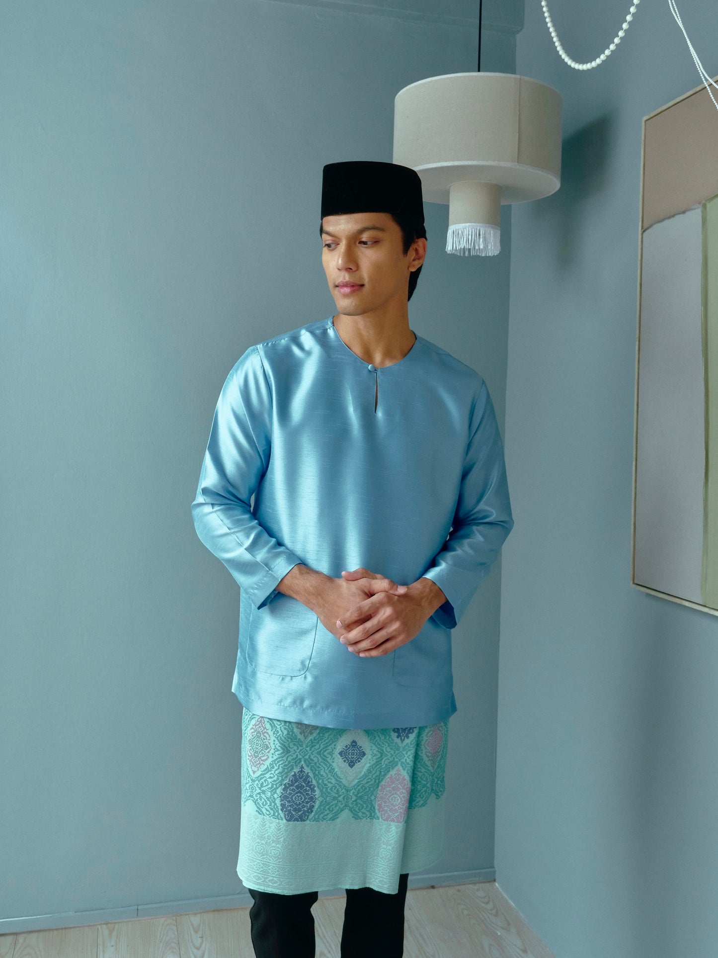 TUAN Baju Melayu Top in Blue