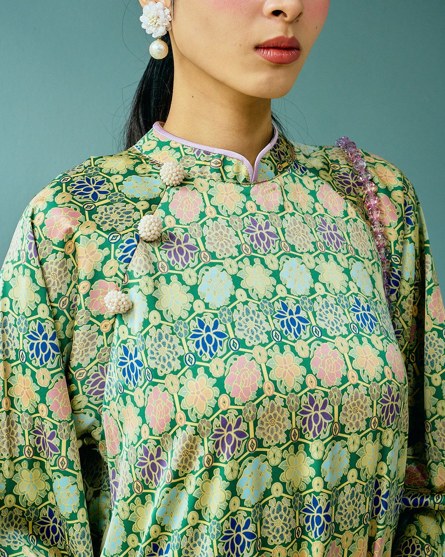DIYA Vietnam Set in Green/Lilac