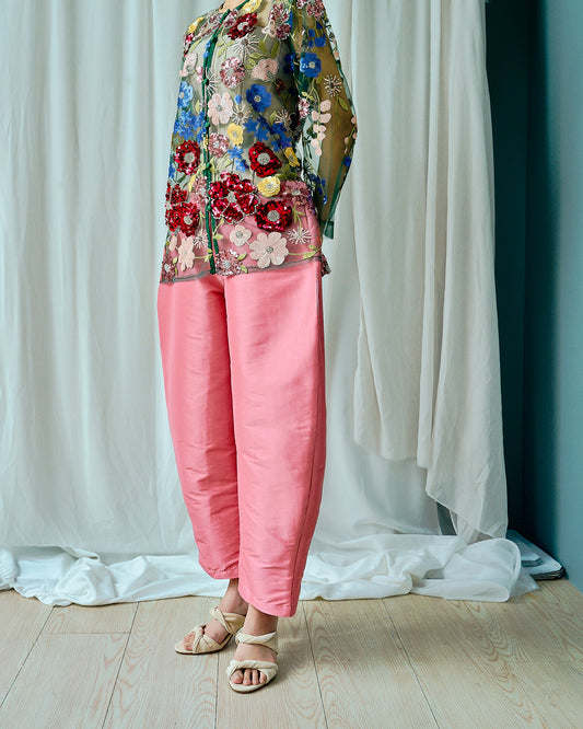 RIA Barrel Pants in Pink