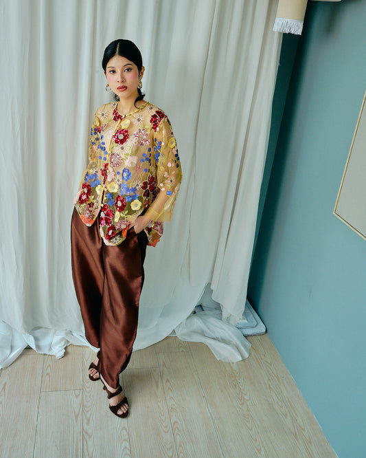 RIA Barrel Pants in Espresso