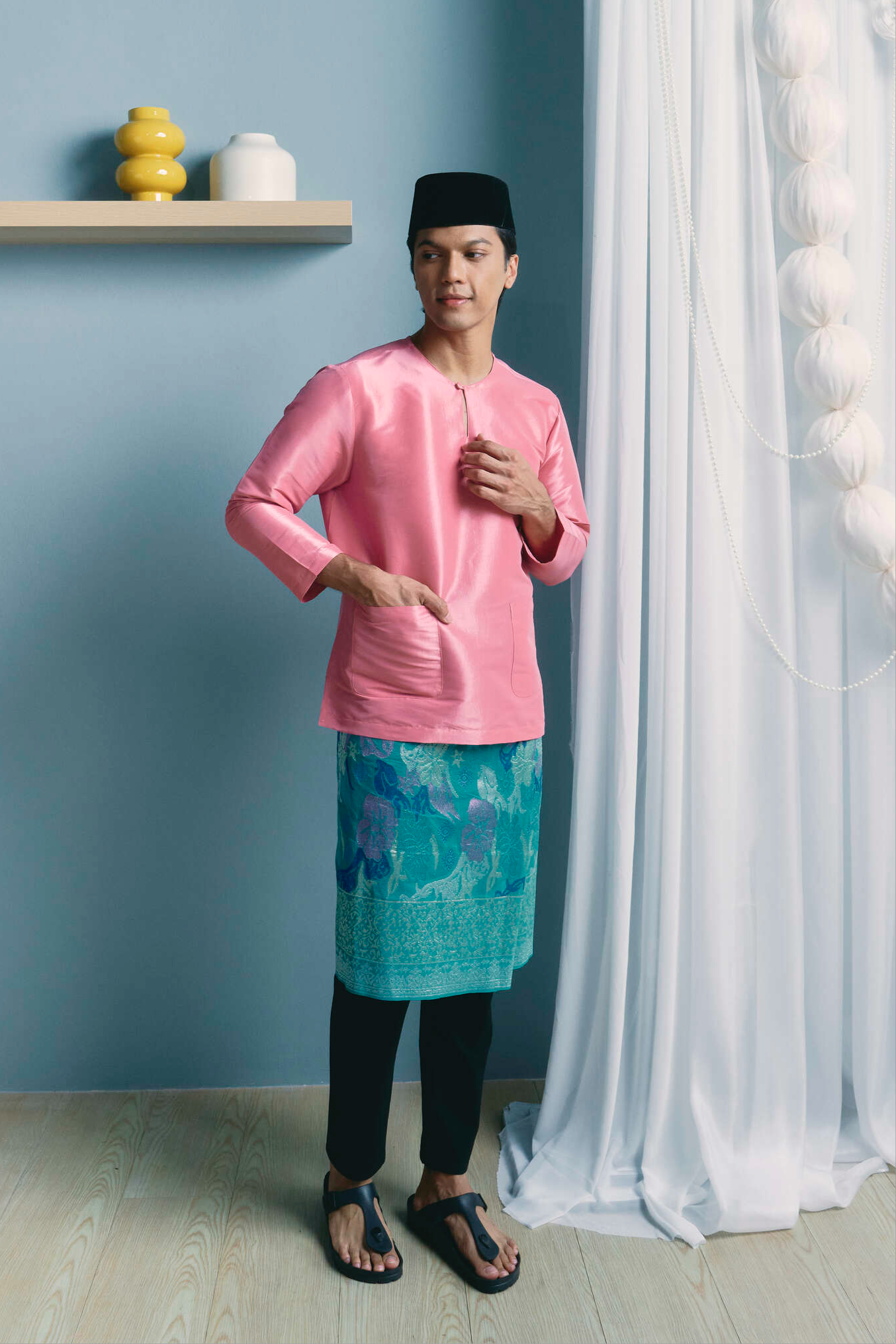 TUAN Baju Melayu Top in Pink