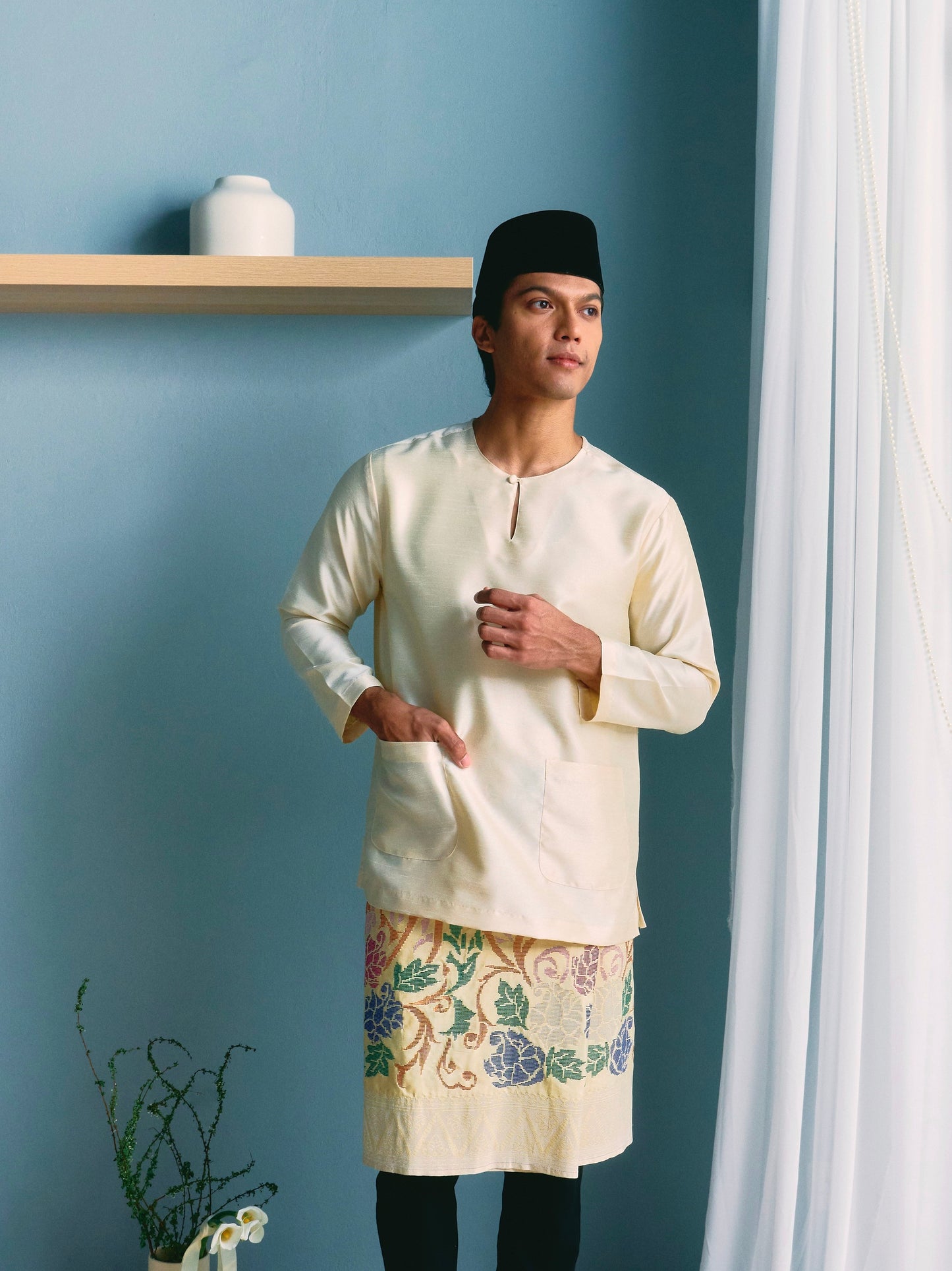 TUAN Baju Melayu Top in Cream