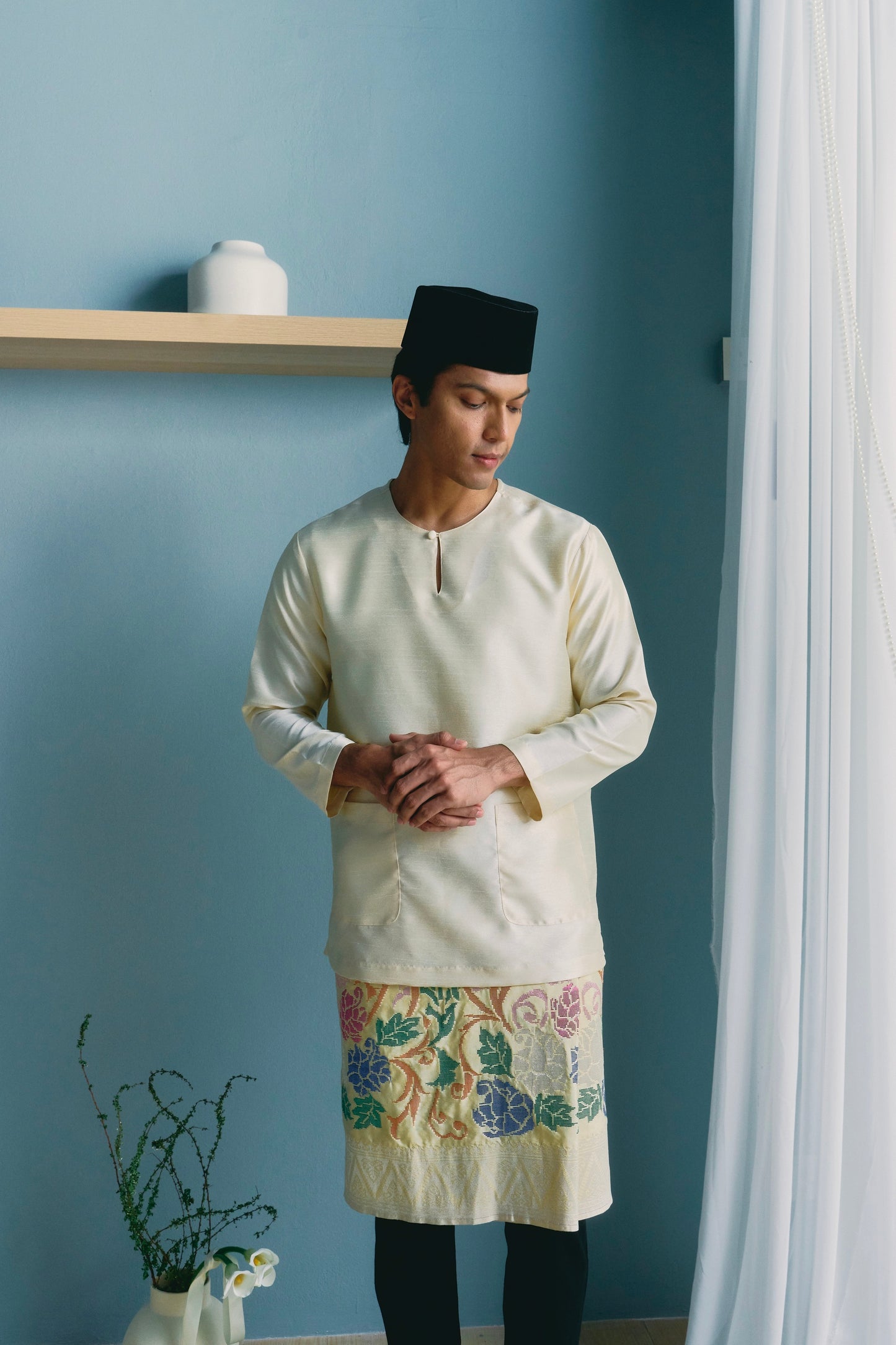 TUAN Baju Melayu Top in Cream