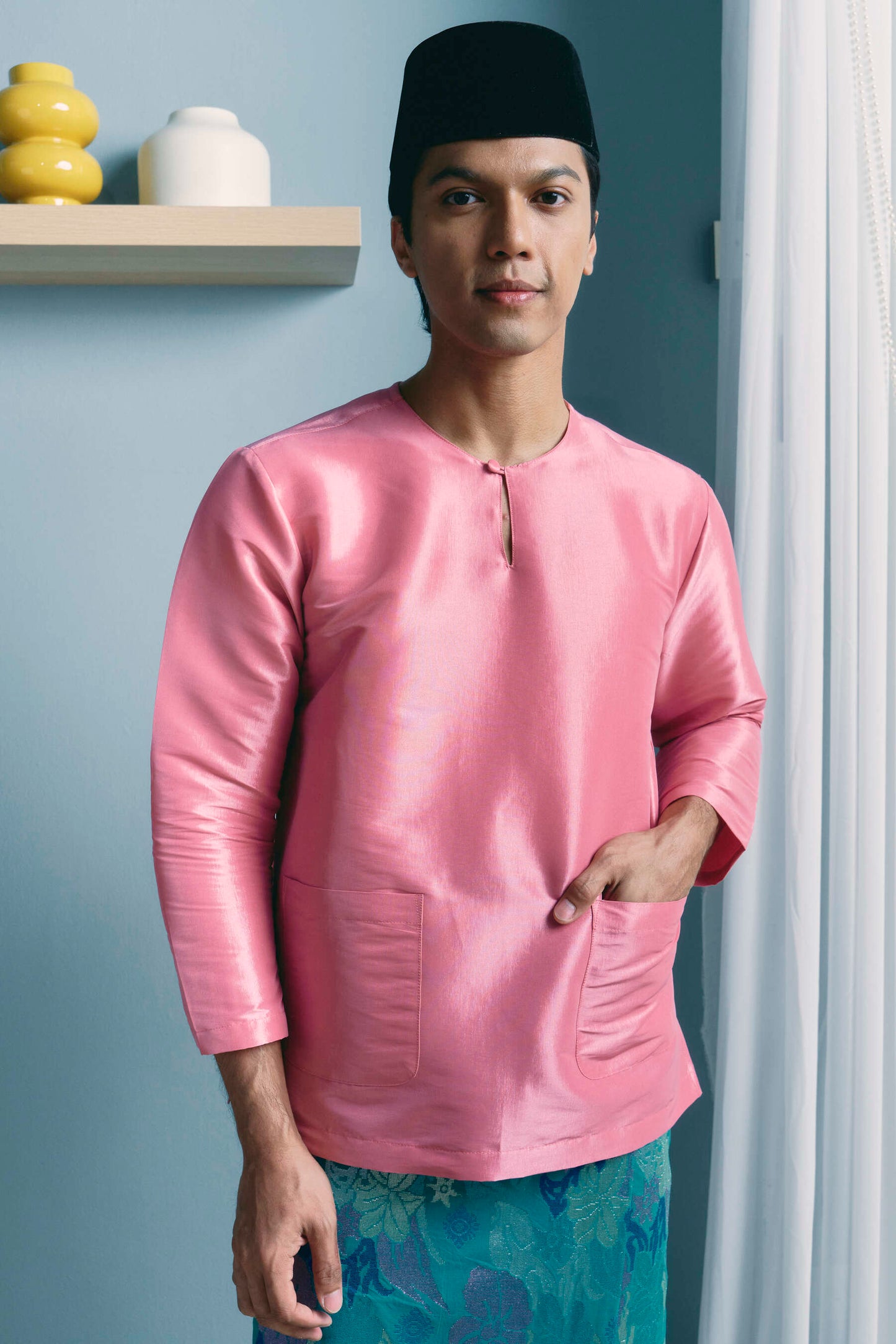 TUAN Baju Melayu Top in Pink