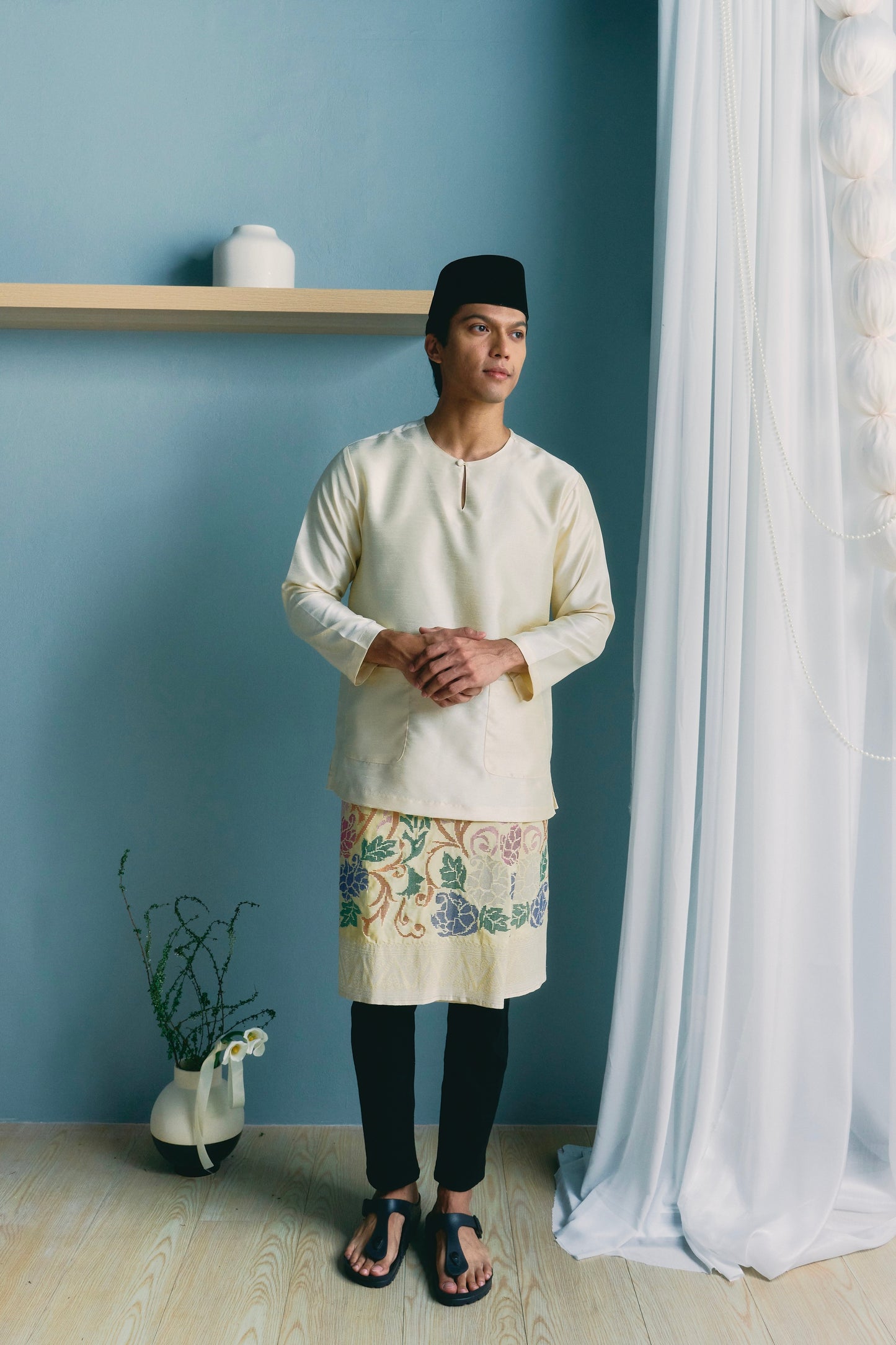 TUAN Baju Melayu Top in Cream