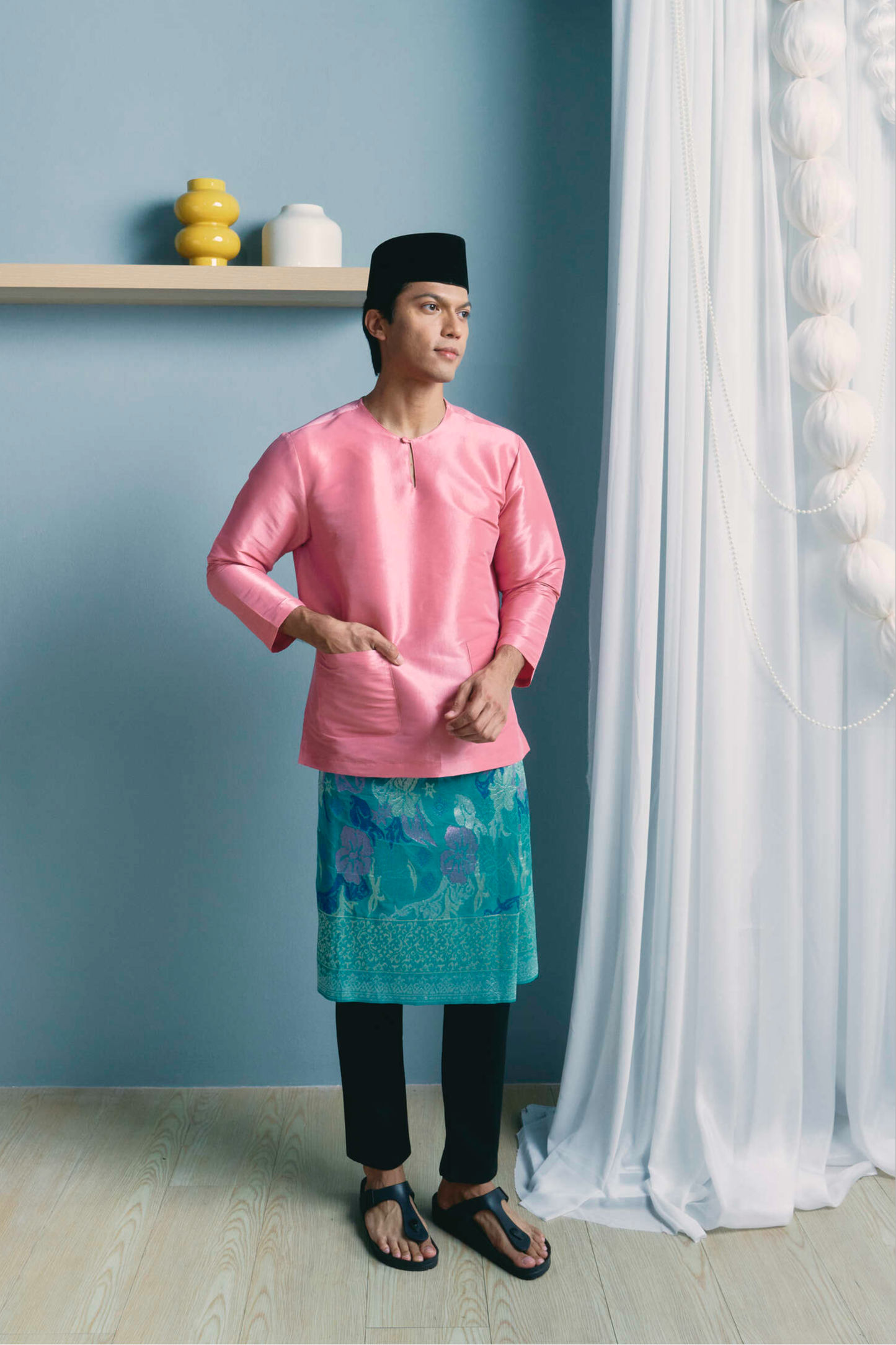 TUAN Baju Melayu Top in Pink