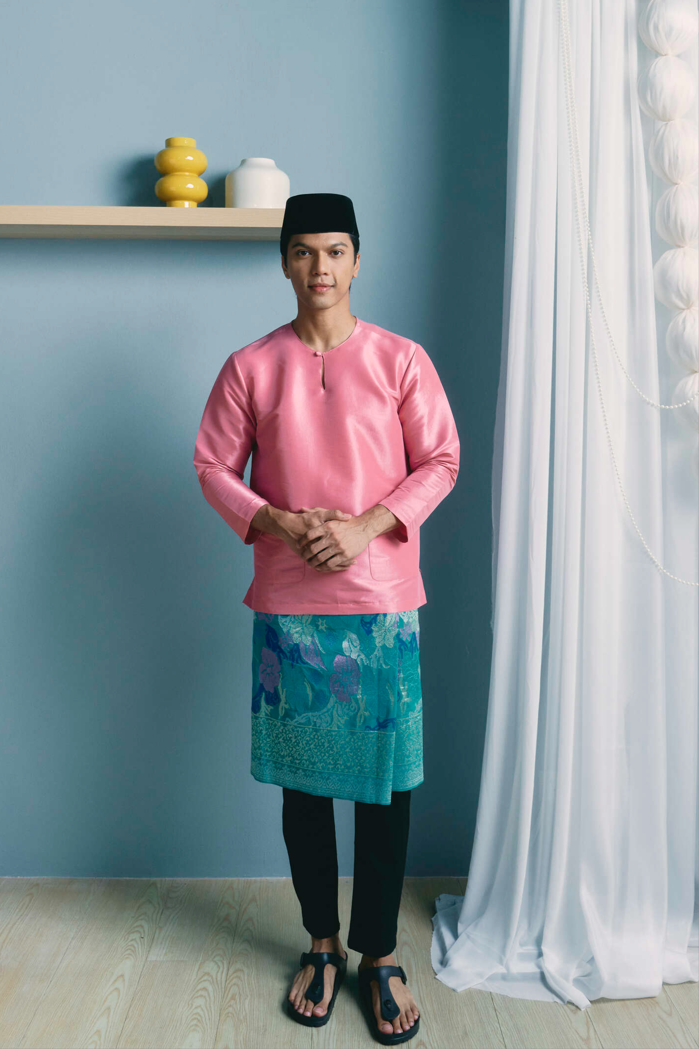 TUAN Baju Melayu Top in Pink
