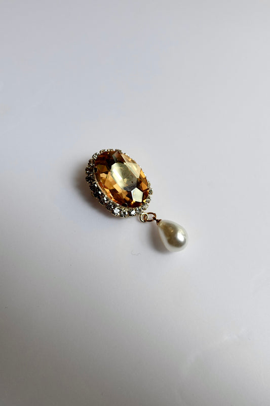 Pearl Drop Brooch