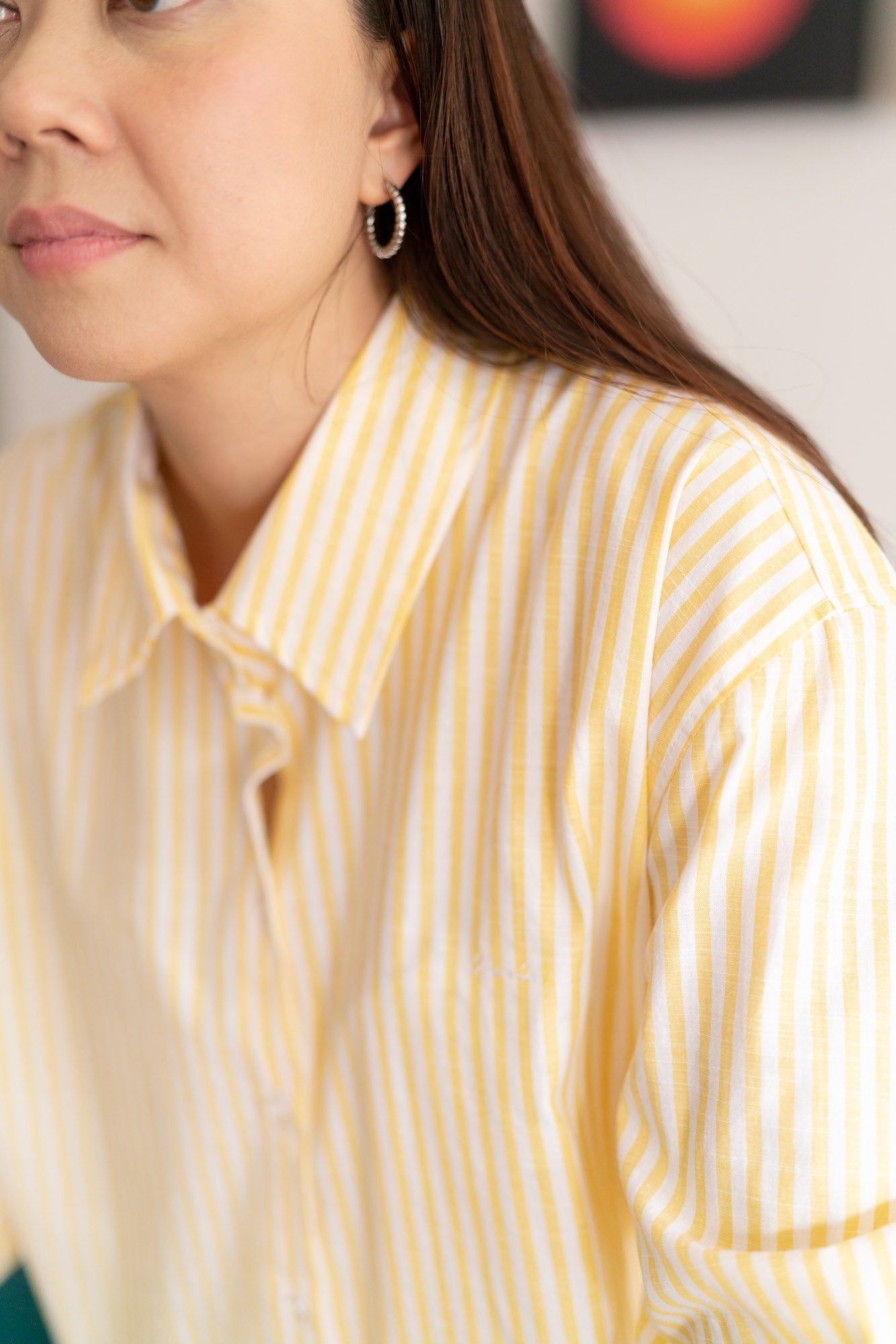 Candy Striped Shirt in Yellow